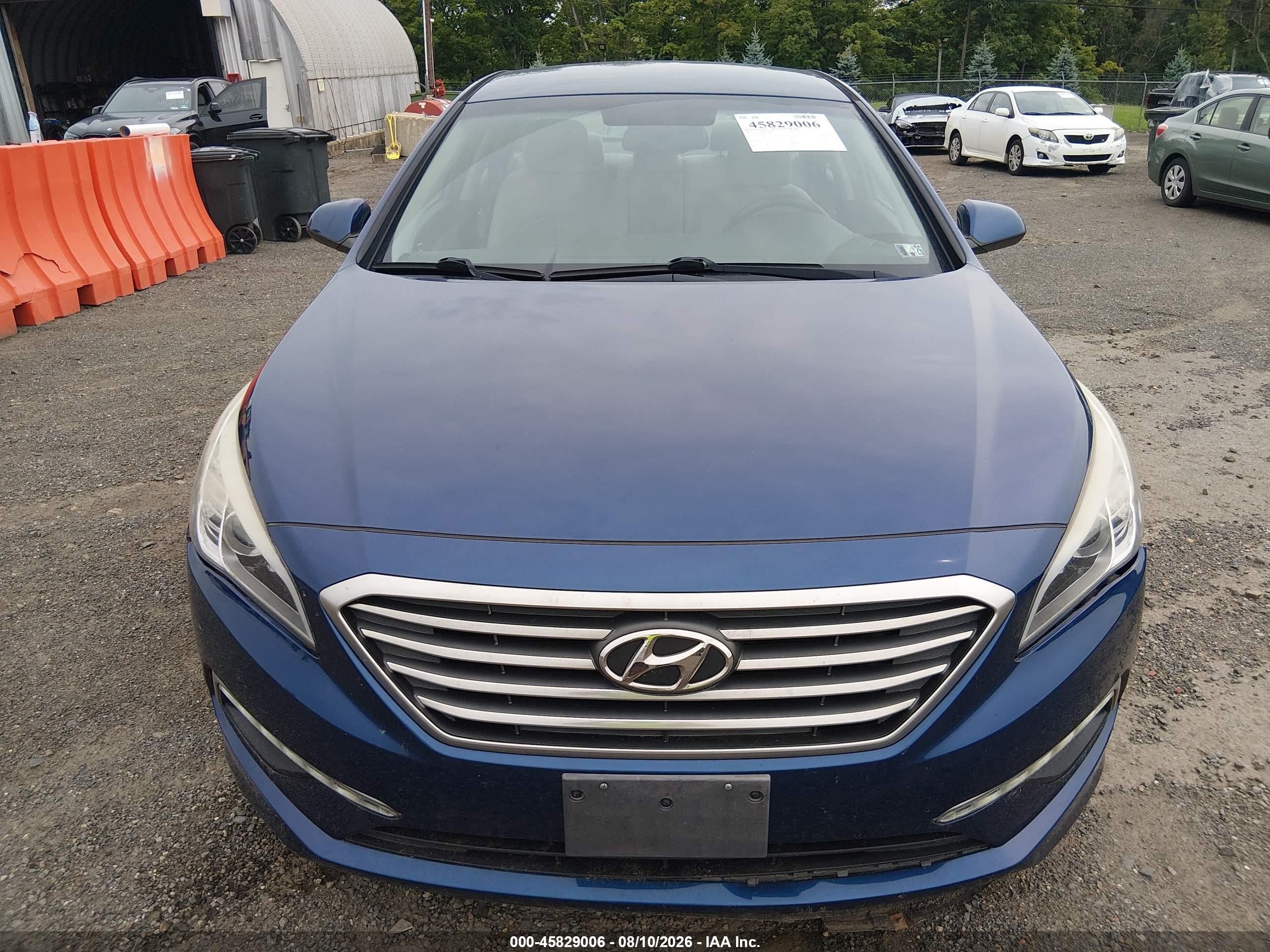 2015 Hyundai Sonata Se Синий vin: 5NPE24AFXFH158724