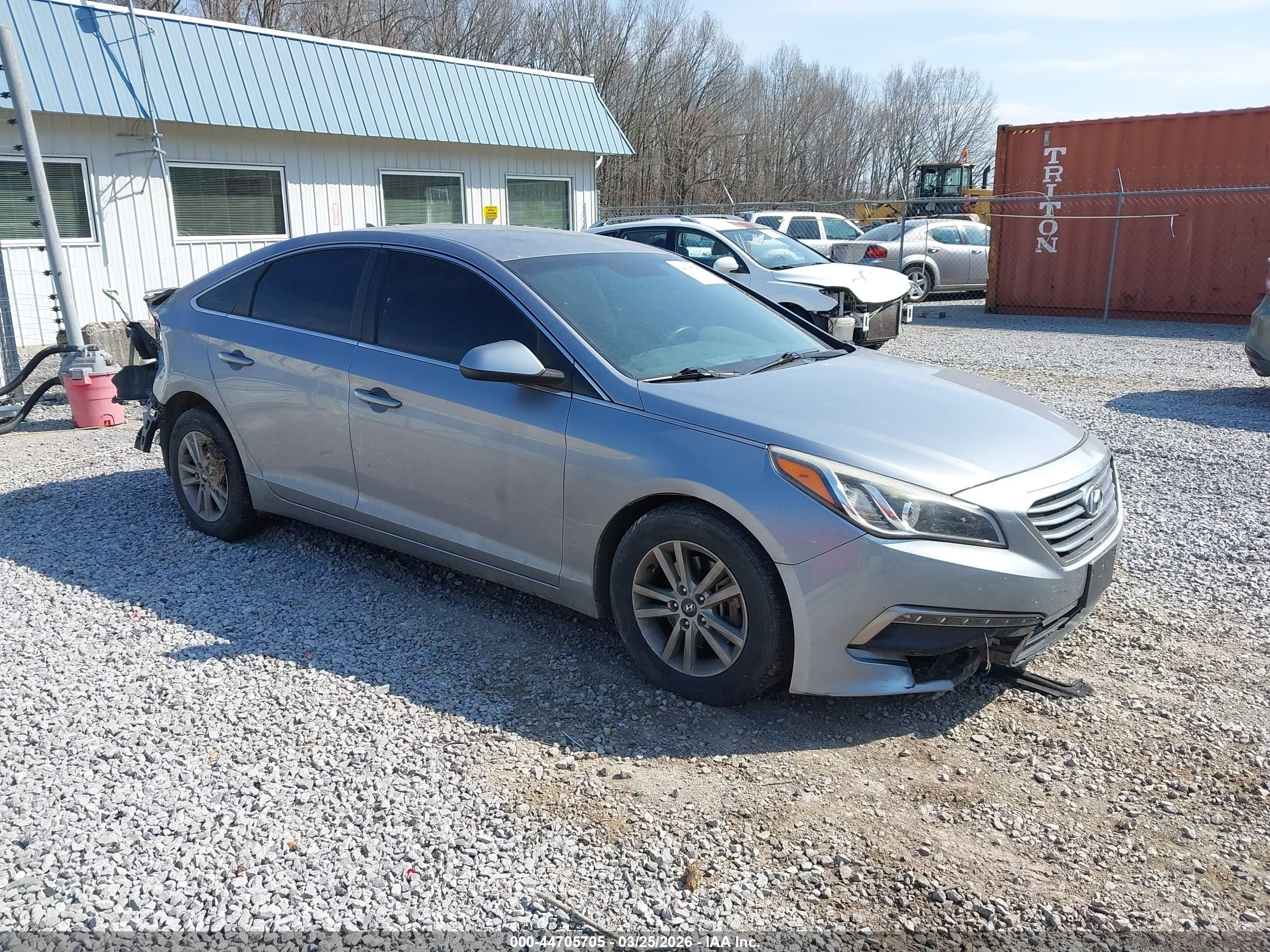2015 Hyundai Sonata Se Gray vin: 5NPE24AFXFH169626