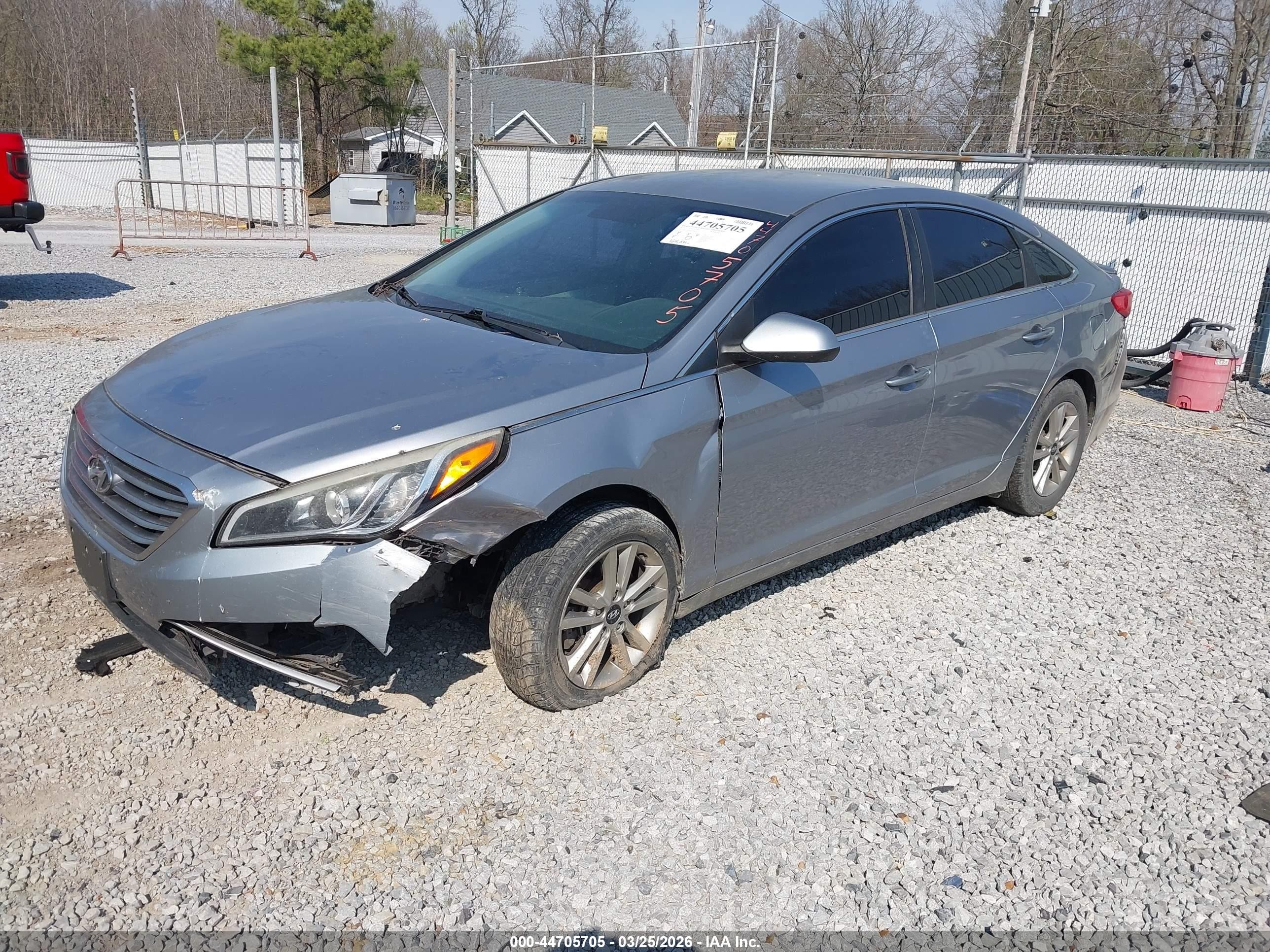2015 Hyundai Sonata Se Gray vin: 5NPE24AFXFH169626
