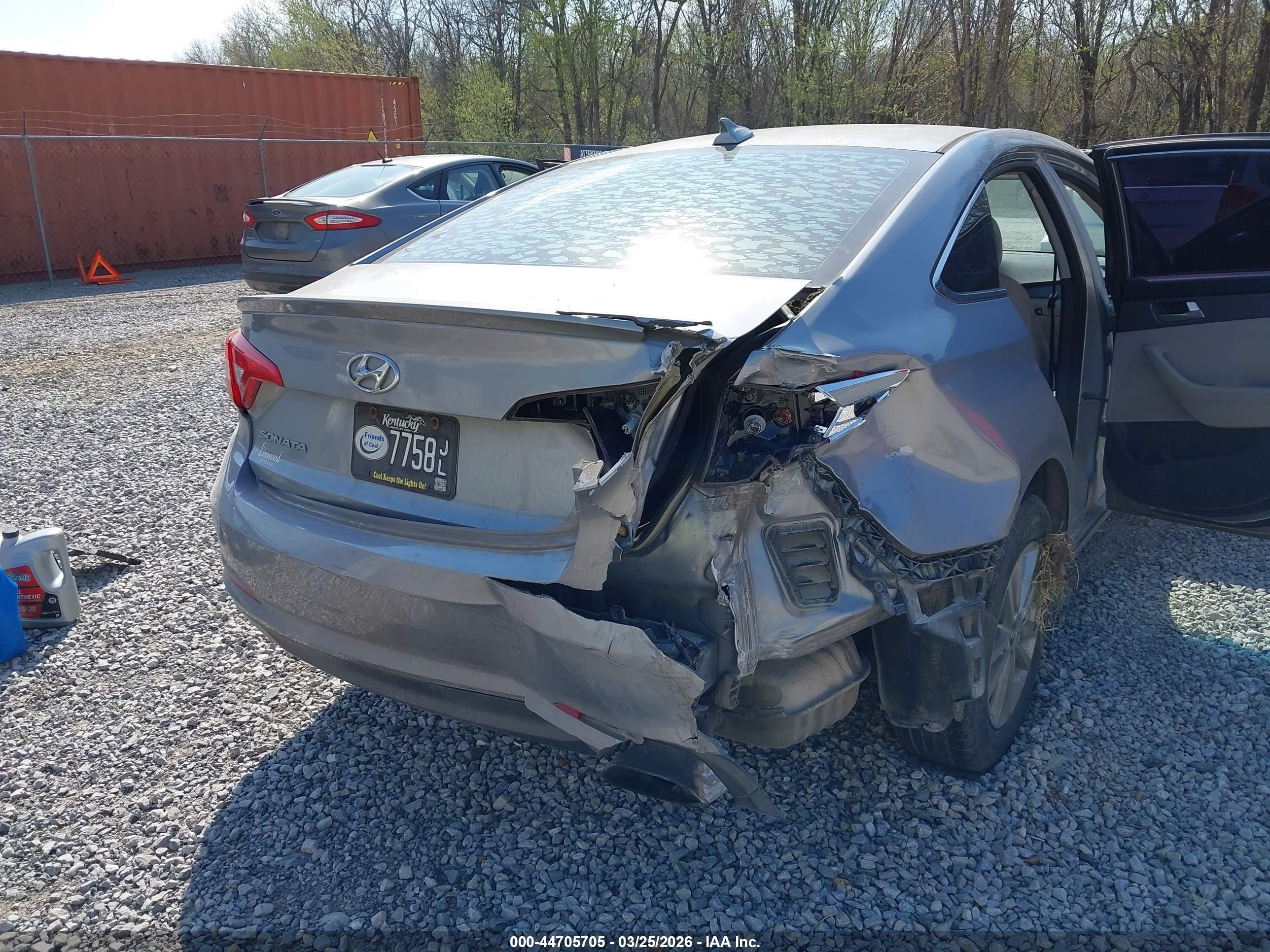 2015 Hyundai Sonata Se Gray vin: 5NPE24AFXFH169626
