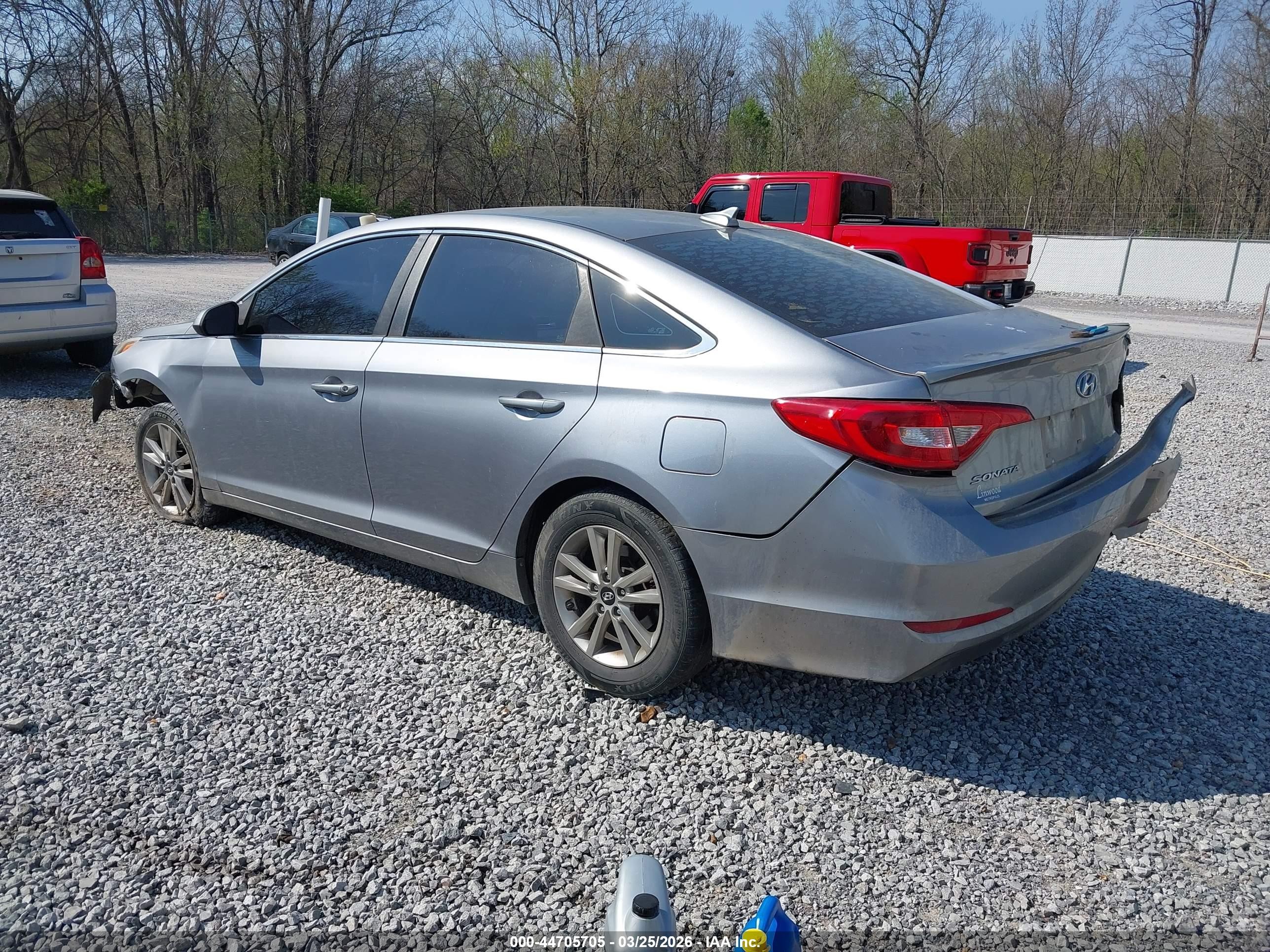 2015 Hyundai Sonata Se Gray vin: 5NPE24AFXFH169626
