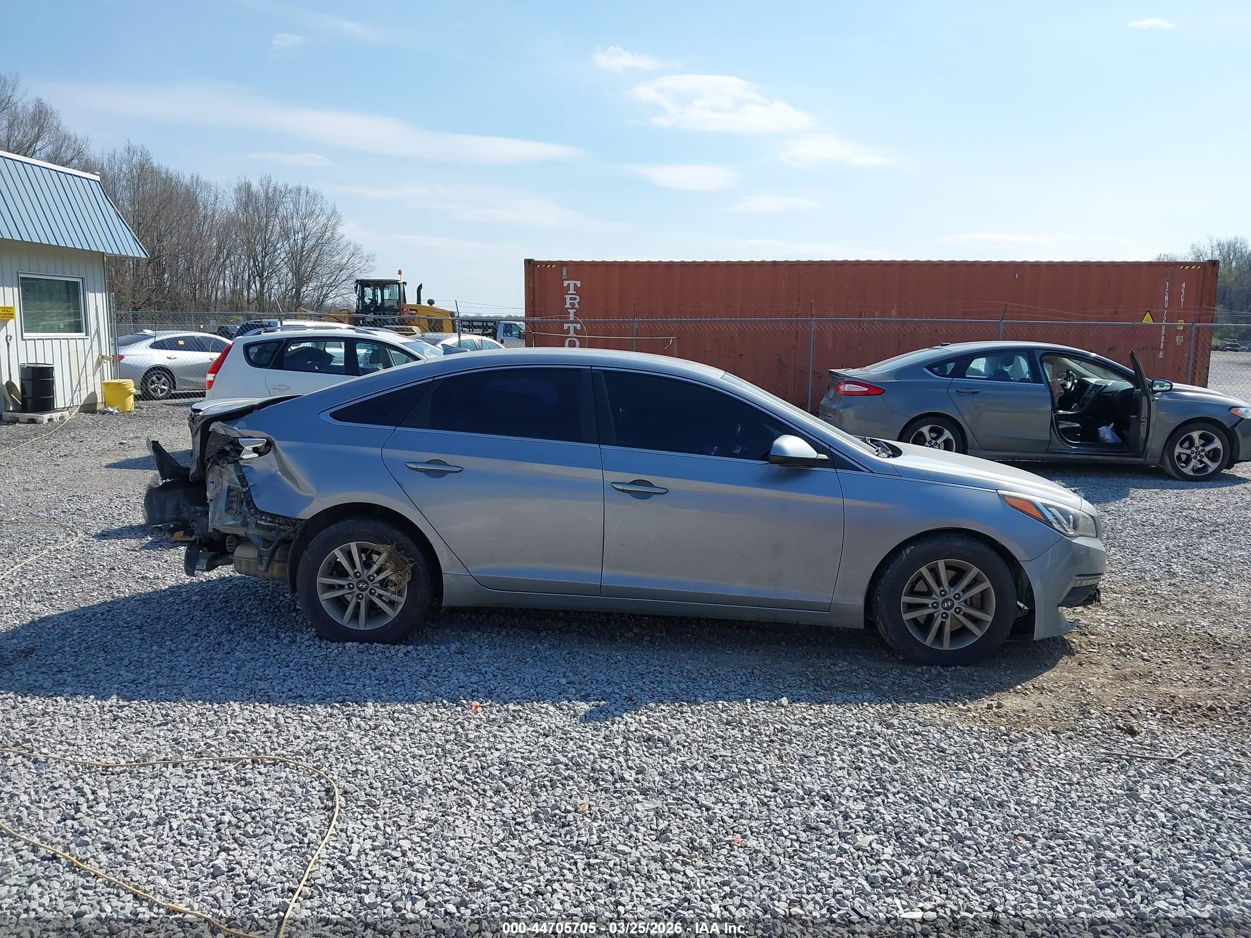 2015 Hyundai Sonata Se Gray vin: 5NPE24AFXFH169626