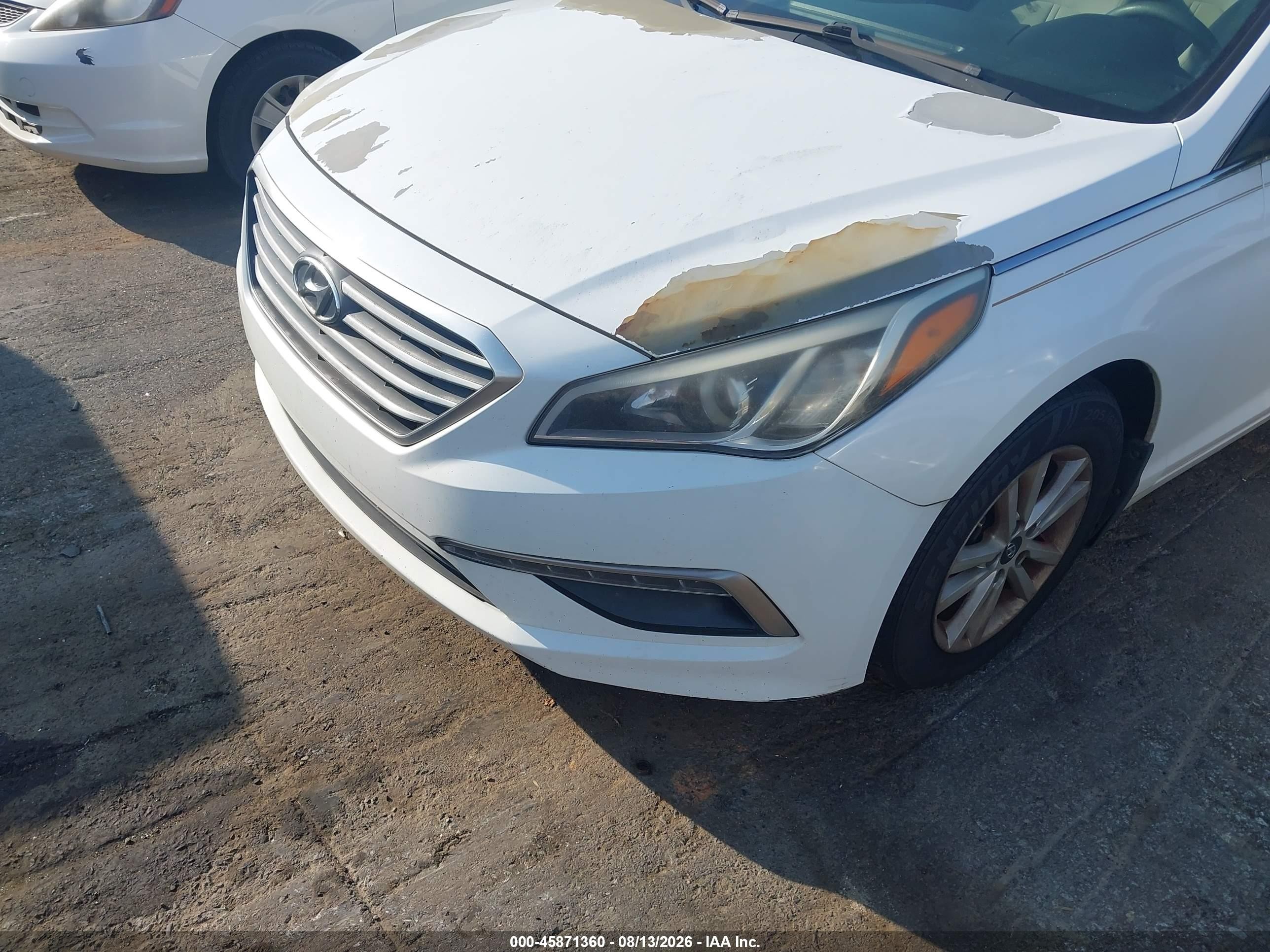 2015 Hyundai Sonata Se White vin: 5NPE24AFXFH174907