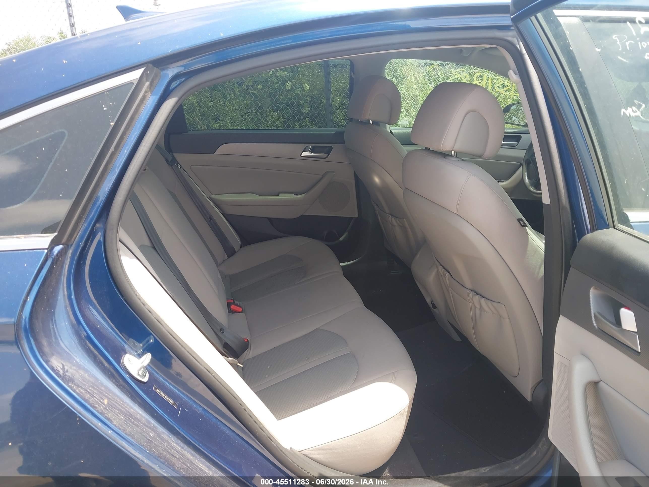 2015 Hyundai Sonata Se Blue vin: 5NPE24AFXFH179041