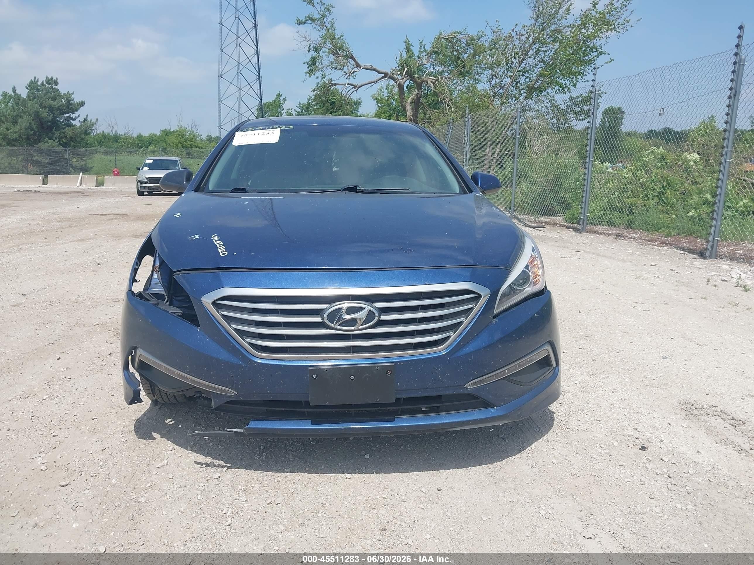 2015 Hyundai Sonata Se Blue vin: 5NPE24AFXFH179041