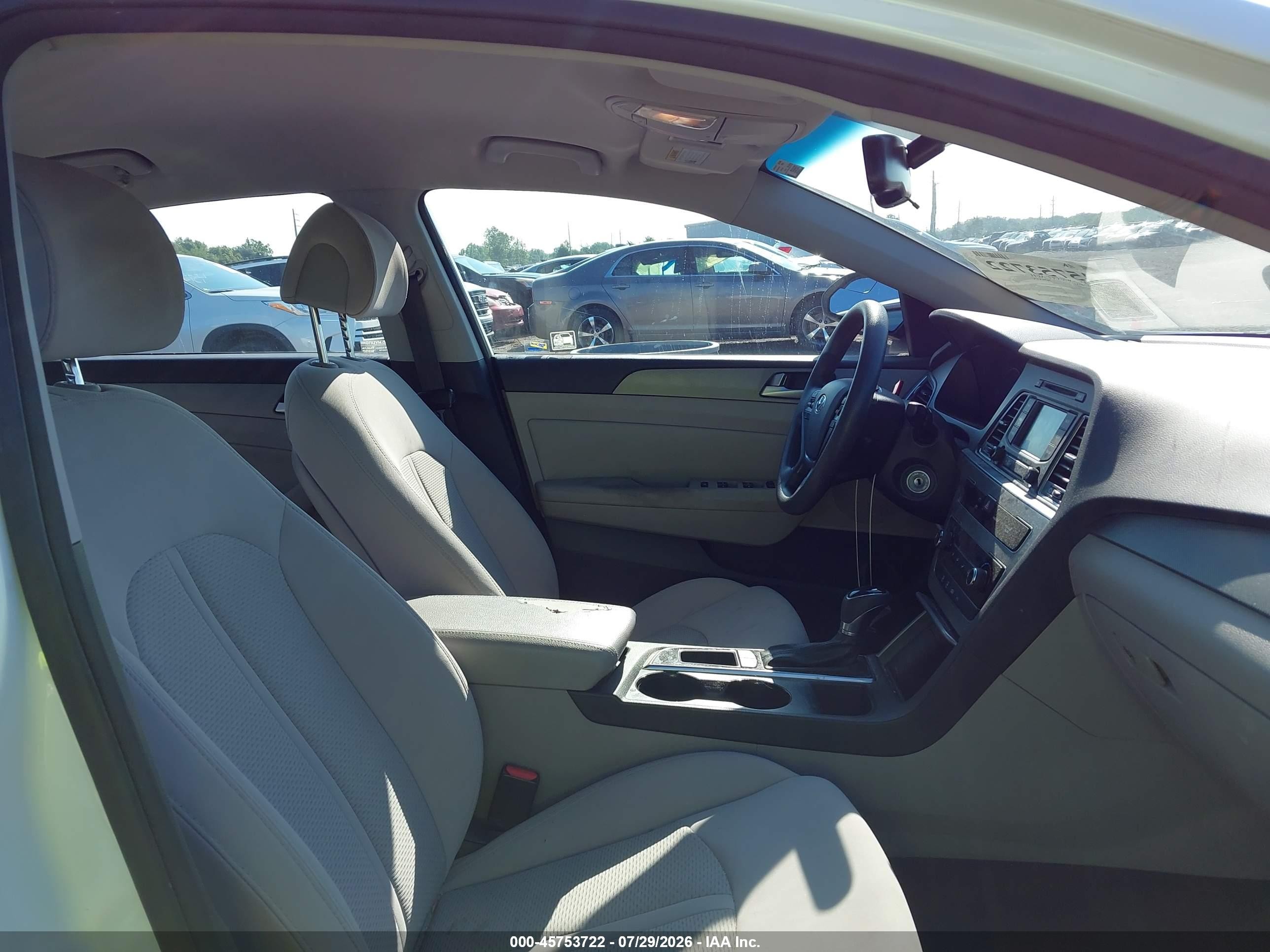 2015 Hyundai Sonata Se White vin: 5NPE24AFXFH192503