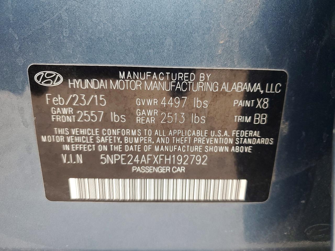 2015 Hyundai Sonata Se Бирюзовый vin: 5NPE24AFXFH192792