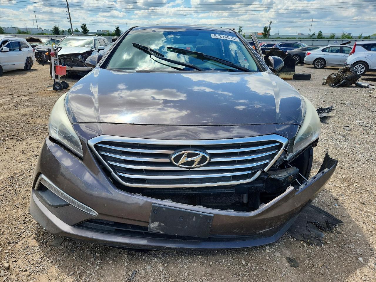 2015 Hyundai Sonata Brown vin: 5NPE24AFXFH193943