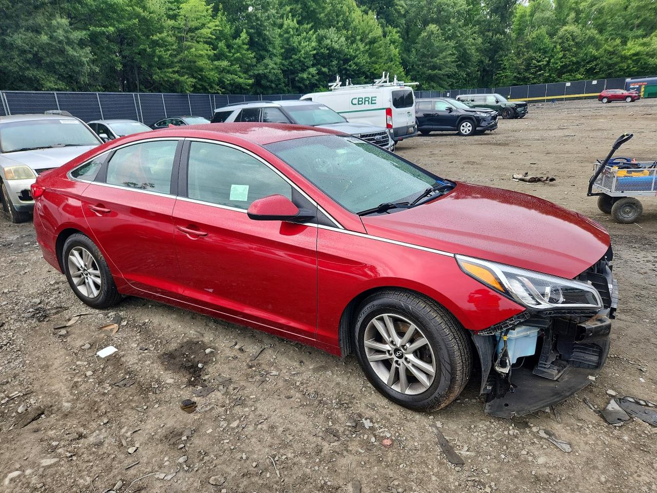 2015 Hyundai Sonata Se Red vin: 5NPE24AFXFH196616