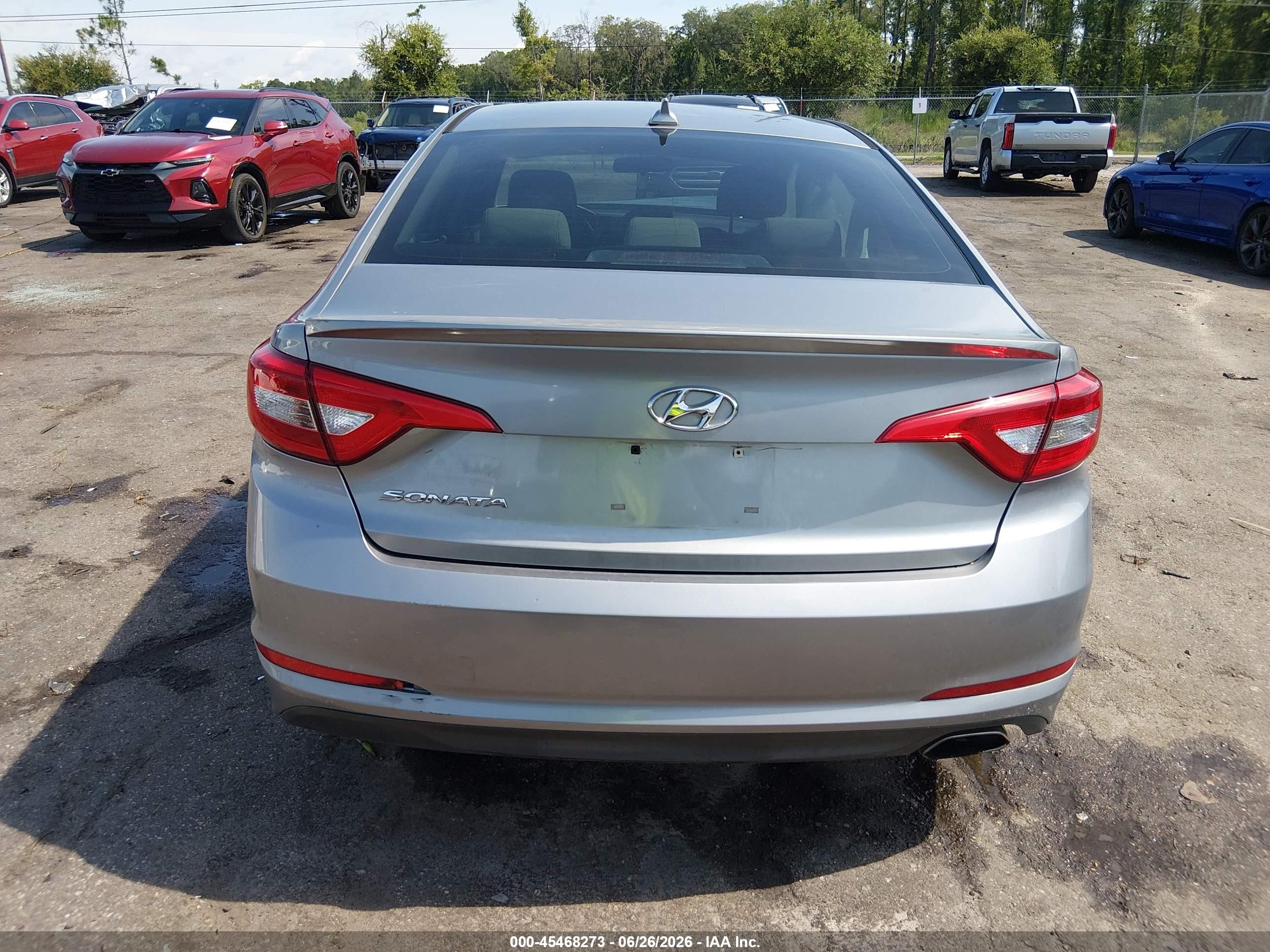 2015 Hyundai Sonata Se Silver vin: 5NPE24AFXFH202186