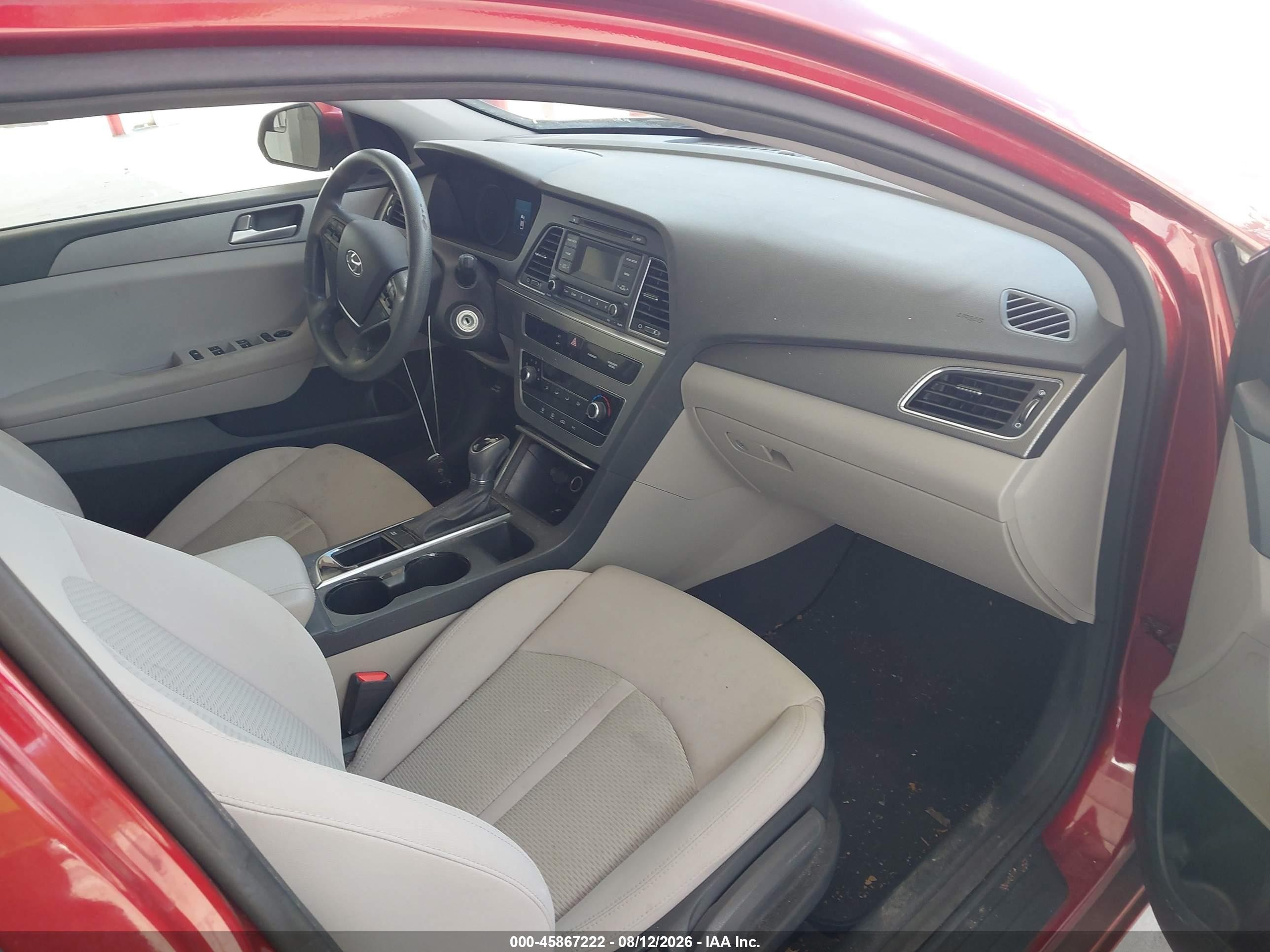 2015 Hyundai Sonata Se Red vin: 5NPE24AFXFH202298