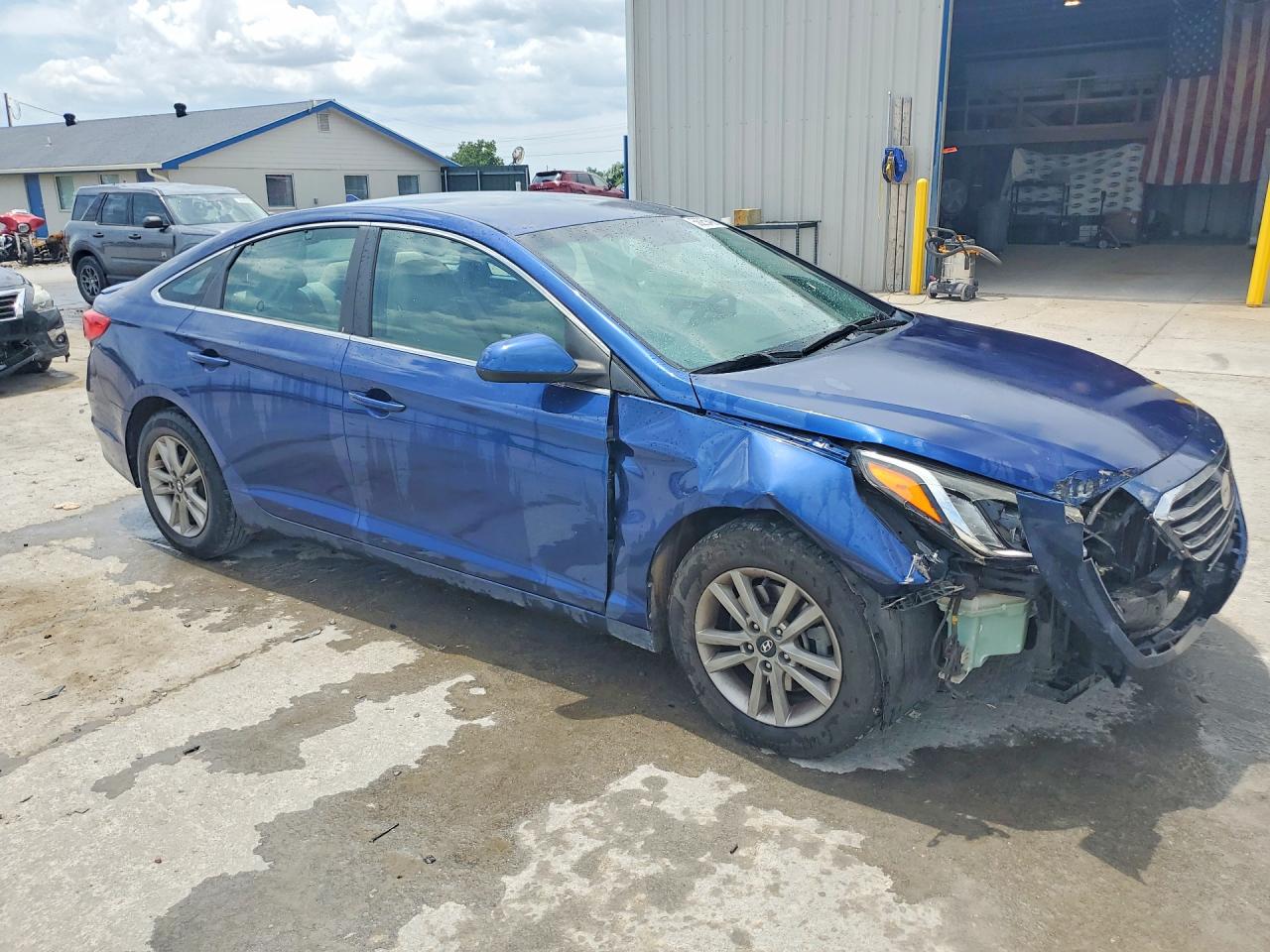 2015 Hyundai Sonata Se Blue vin: 5NPE24AFXFH203306