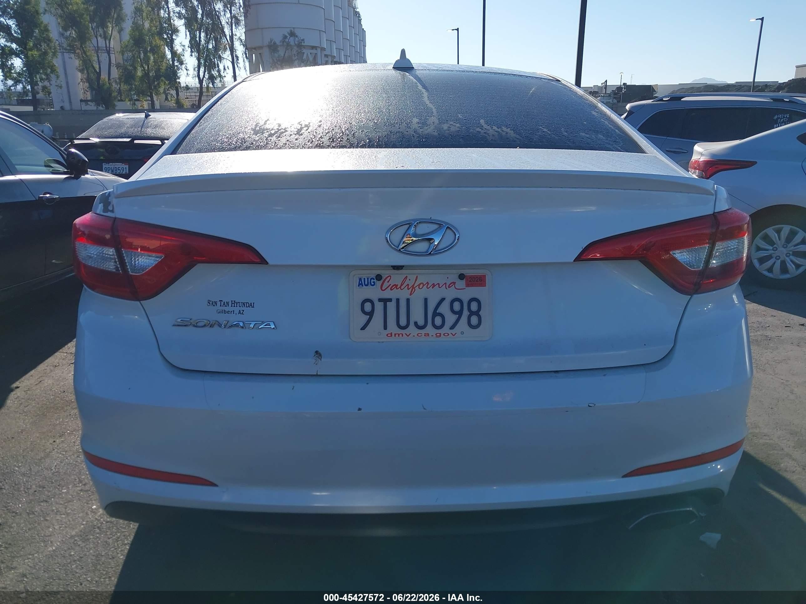 2015 Hyundai Sonata Se Белый vin: 5NPE24AFXFH205086