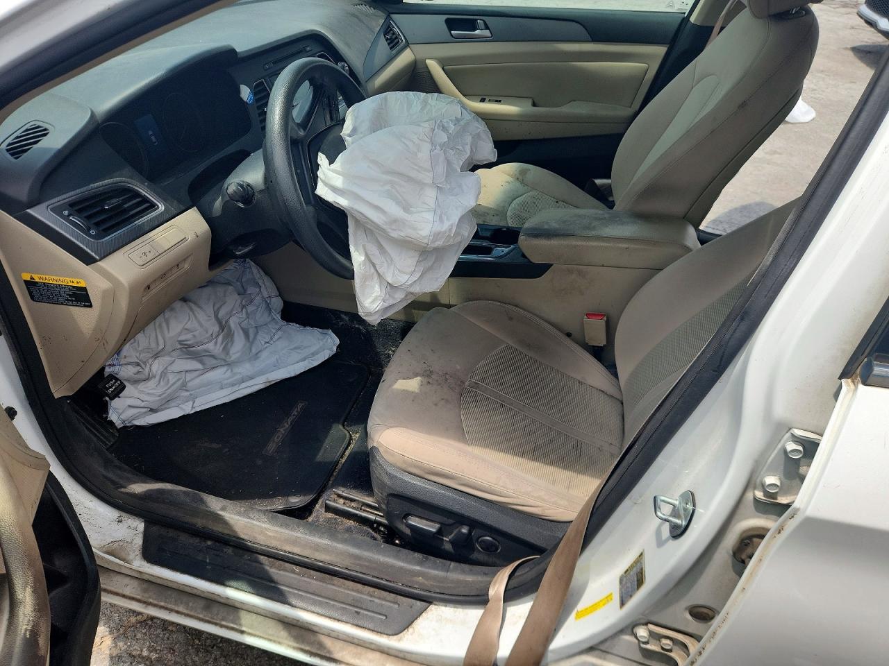 2015 Hyundai Sonata Se White vin: 5NPE24AFXFH213740