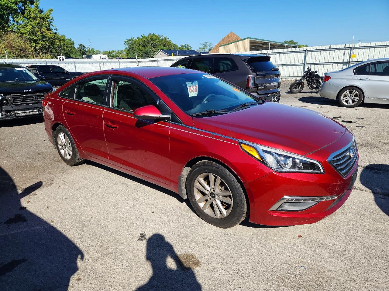 2015 Hyundai Sonata Se Red vin: 5NPE24AFXFH216279