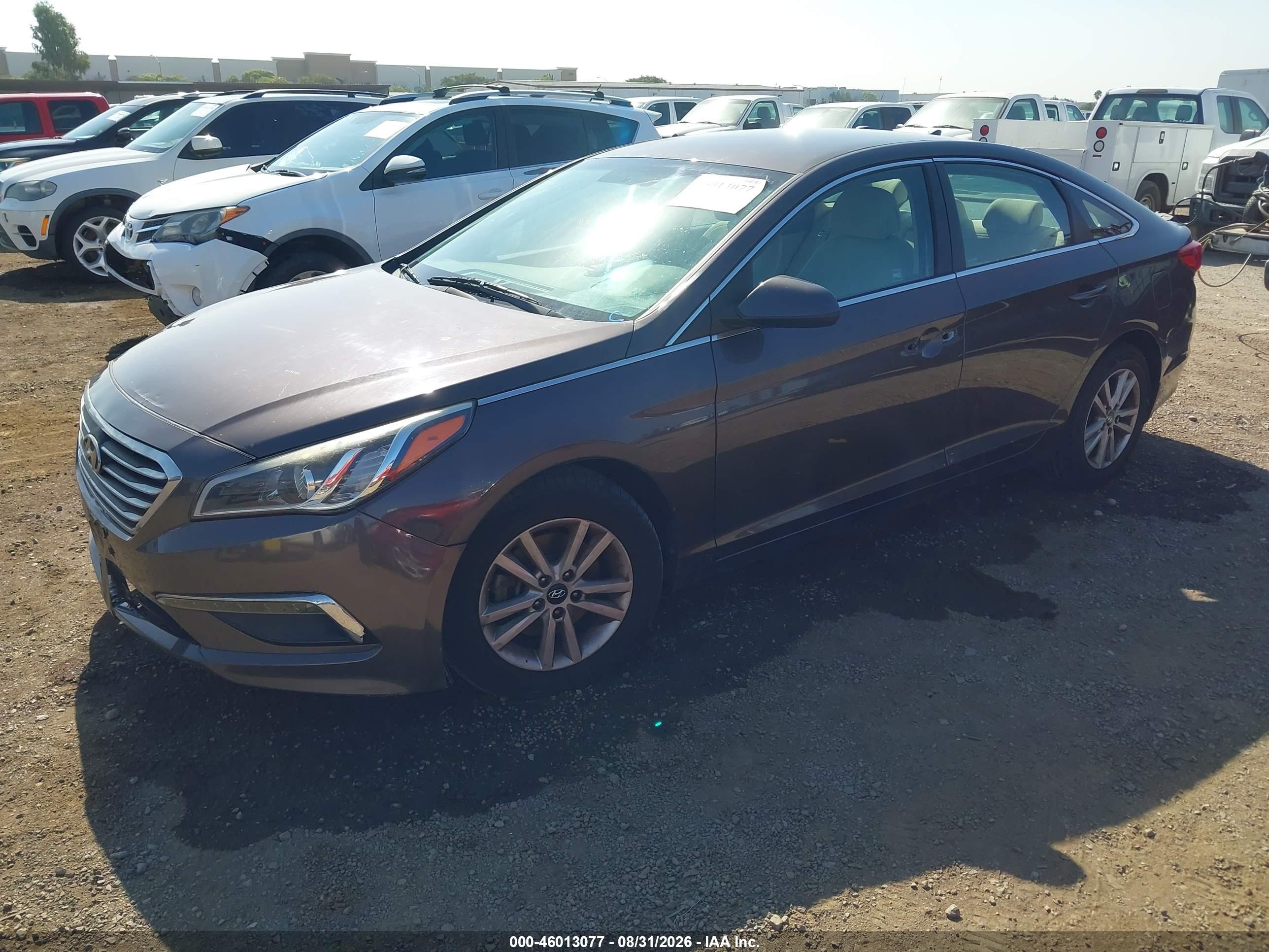 2015 Hyundai Sonata Se Коричневый vin: 5NPE24AFXFH218307