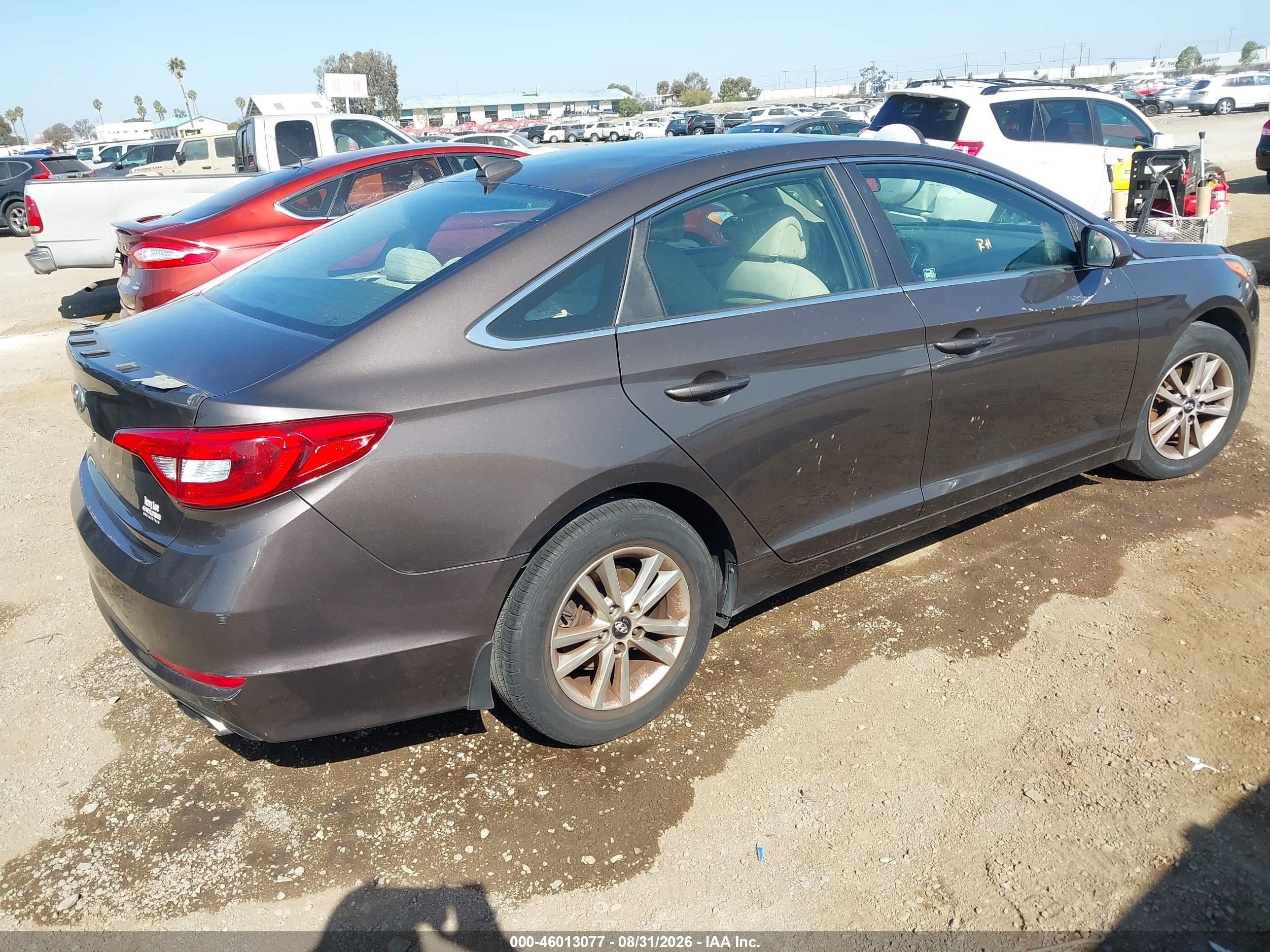 2015 Hyundai Sonata Se Коричневый vin: 5NPE24AFXFH218307