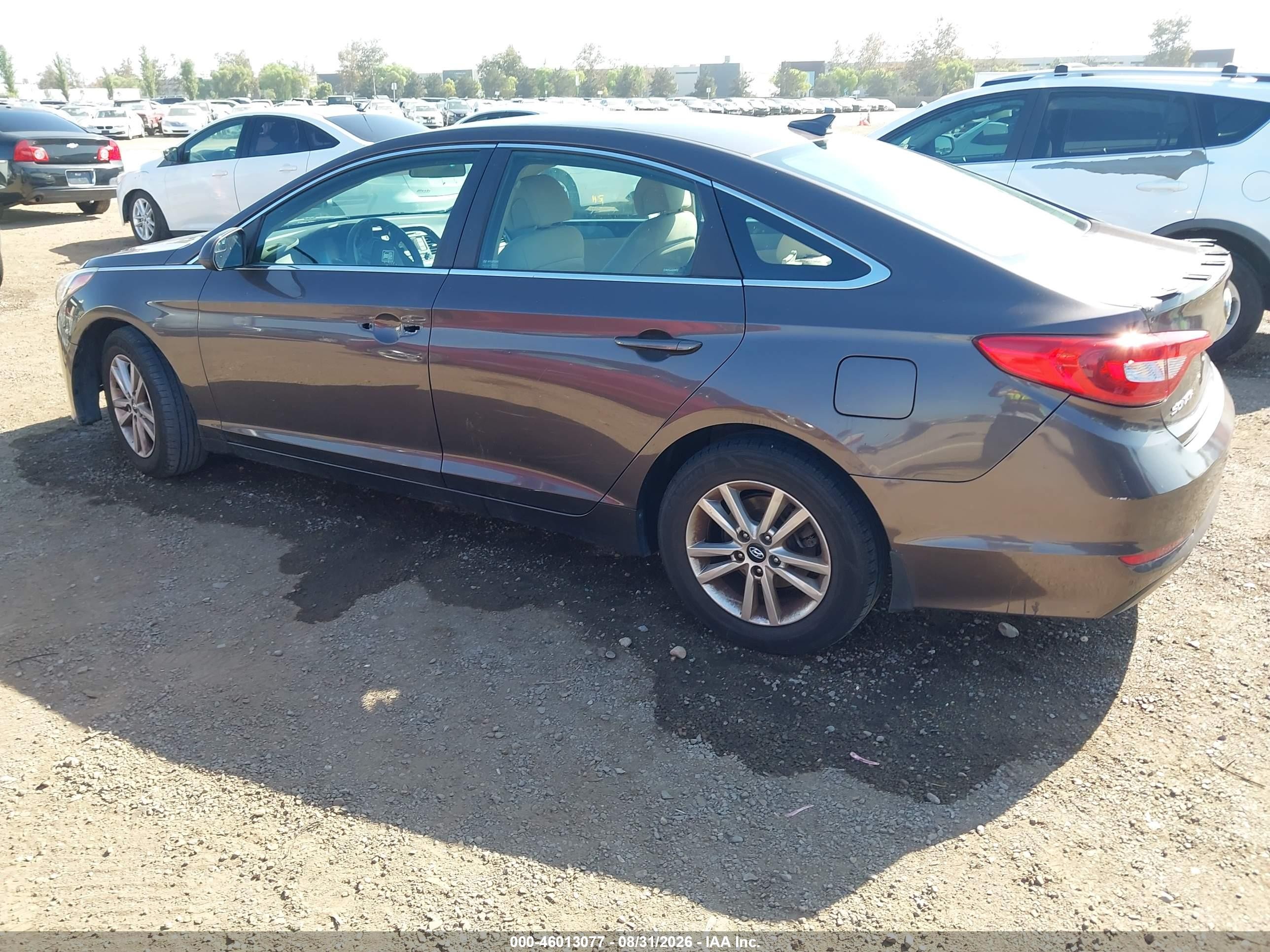 2015 Hyundai Sonata Se Коричневый vin: 5NPE24AFXFH218307