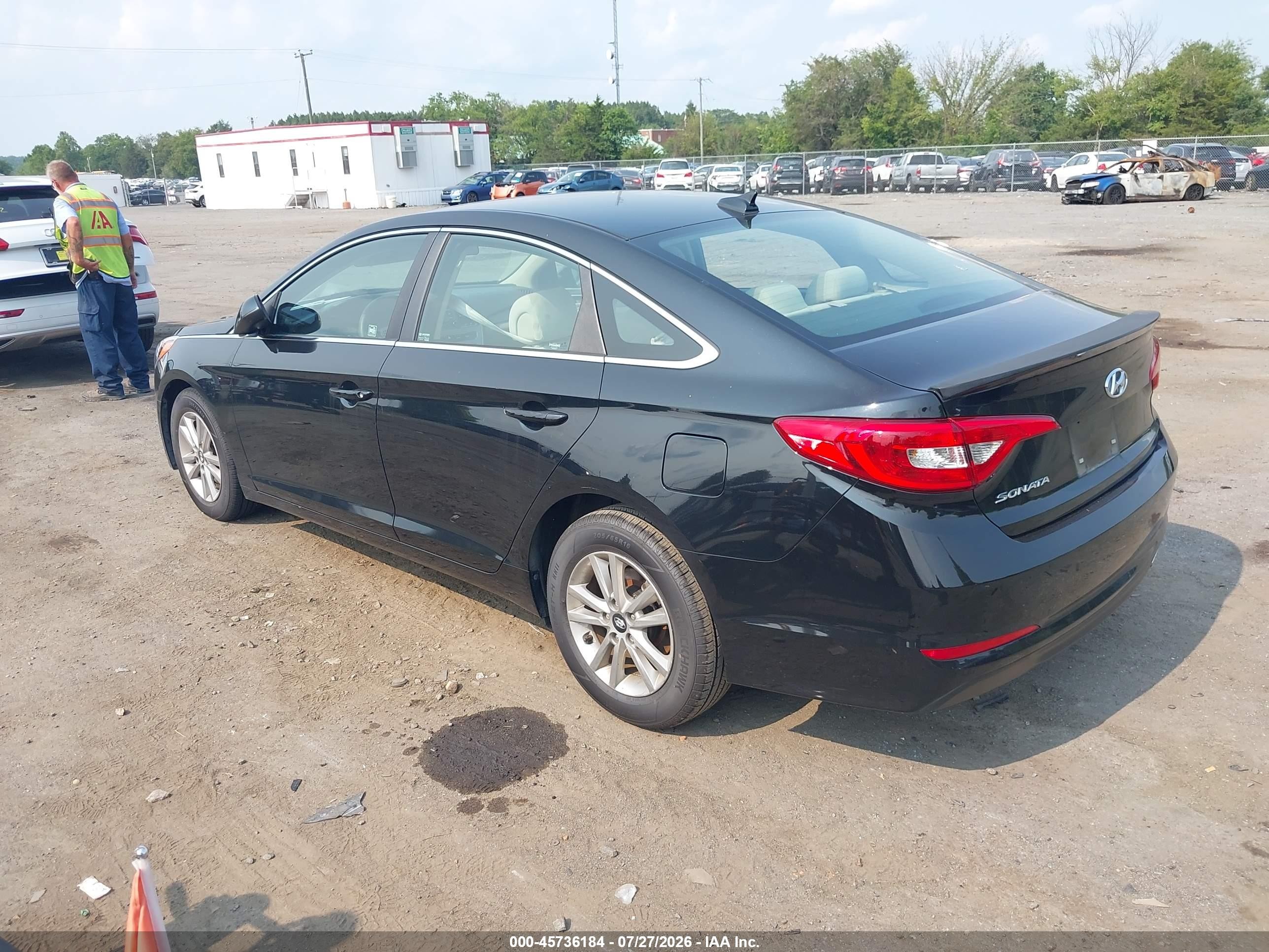 2015 Hyundai Sonata Se Black vin: 5NPE24AFXFH222700