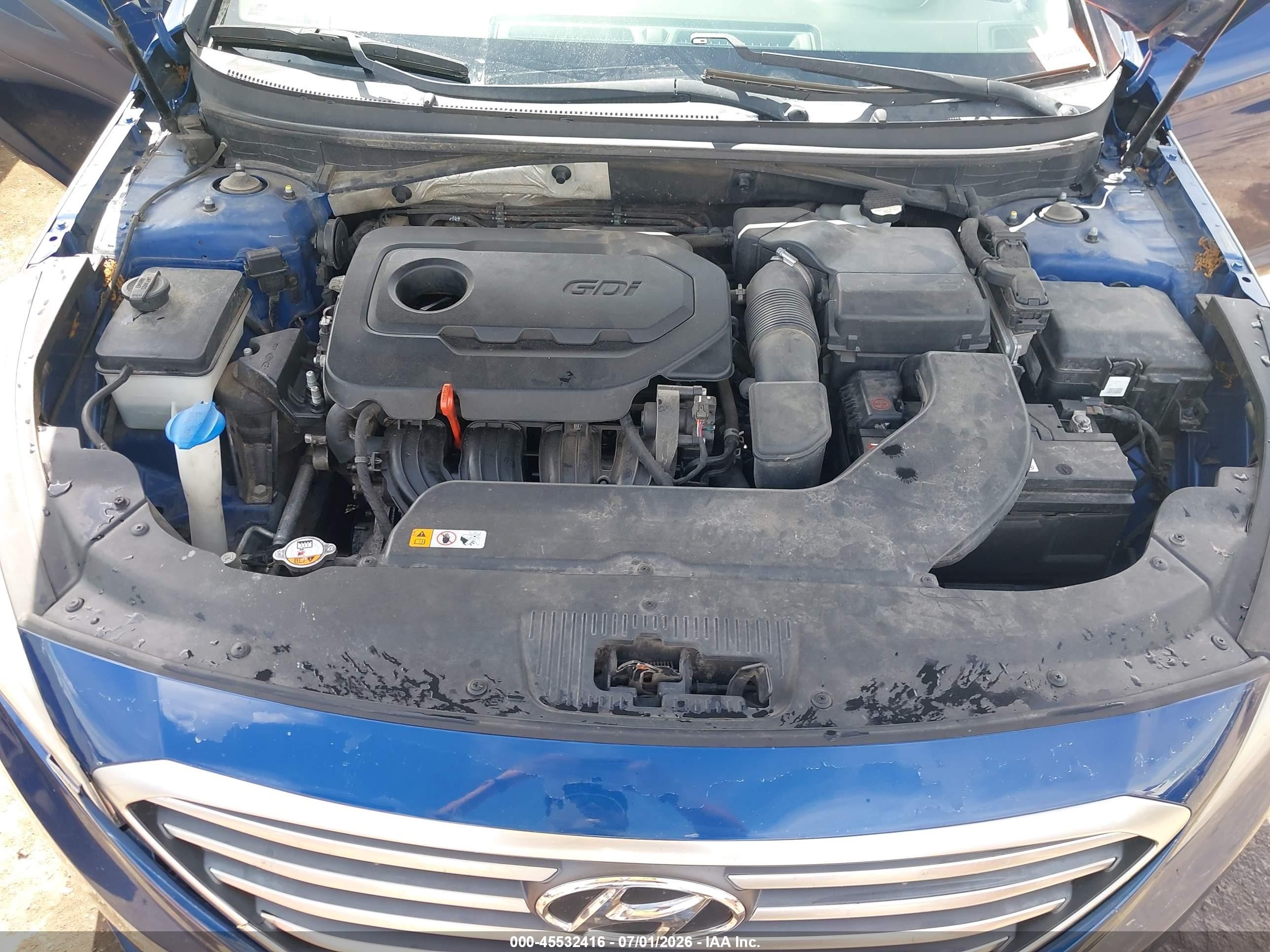 2015 Hyundai Sonata Se Blue vin: 5NPE24AFXFH224236