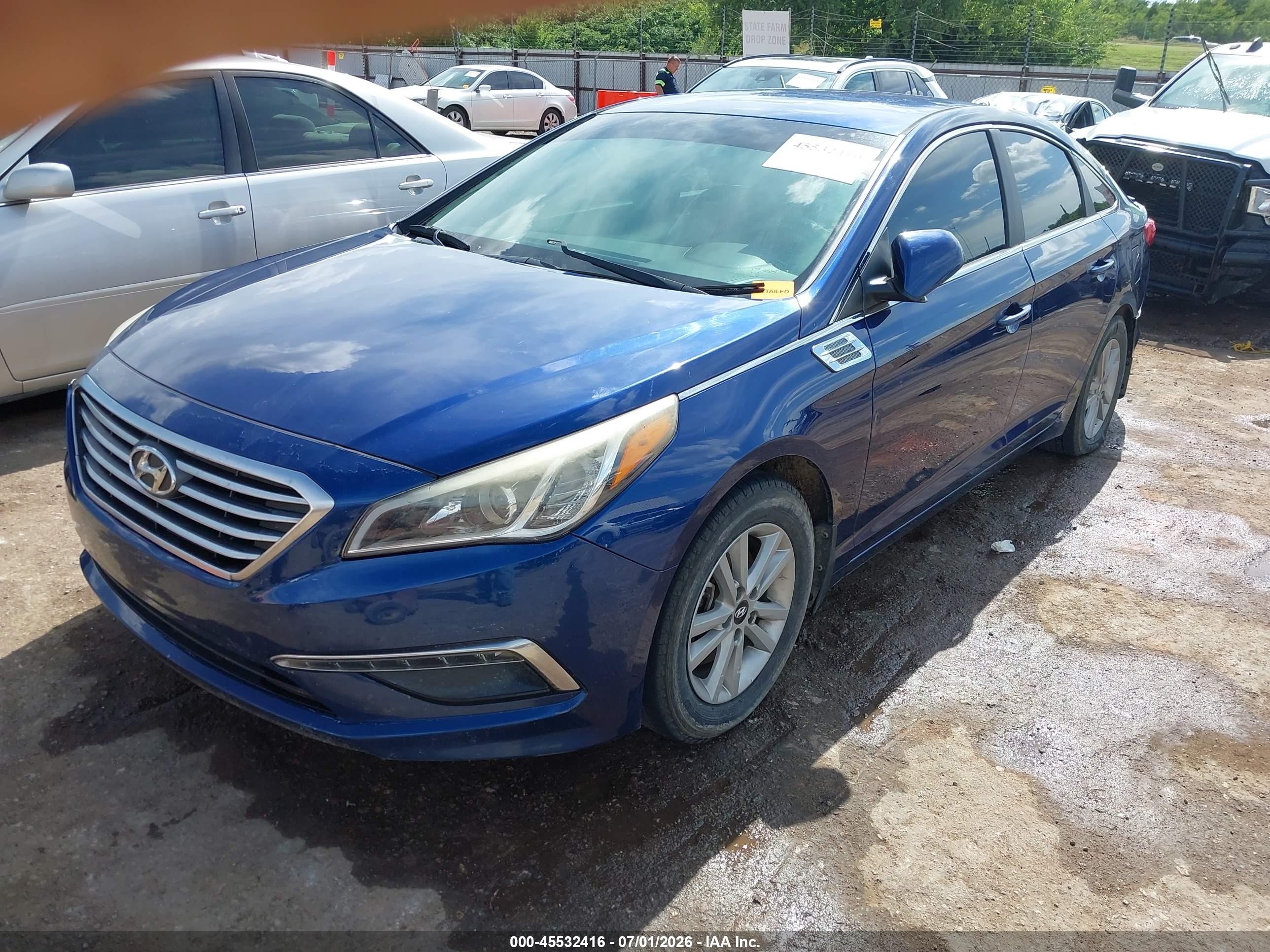 2015 Hyundai Sonata Se Blue vin: 5NPE24AFXFH224236