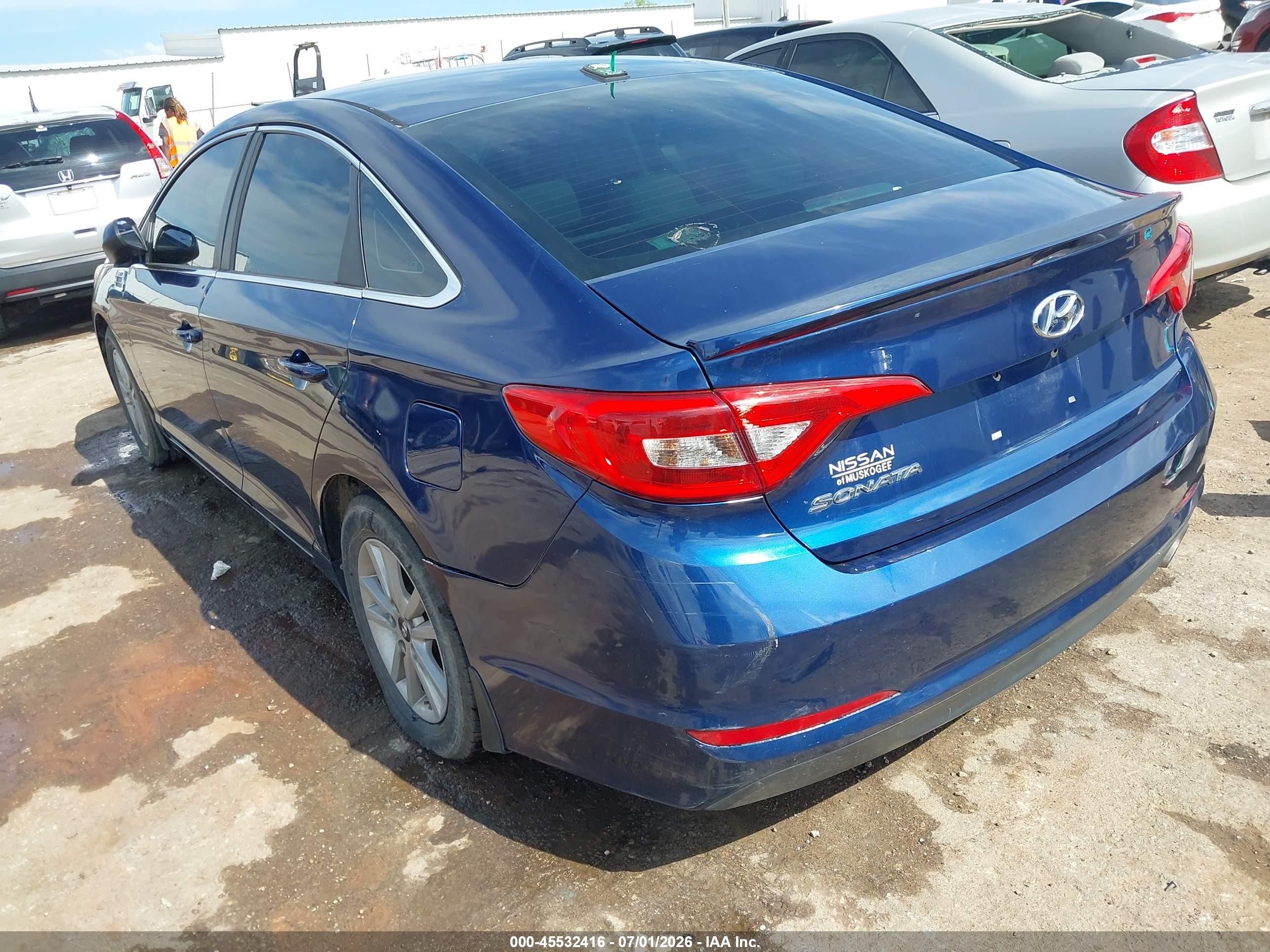 2015 Hyundai Sonata Se Blue vin: 5NPE24AFXFH224236