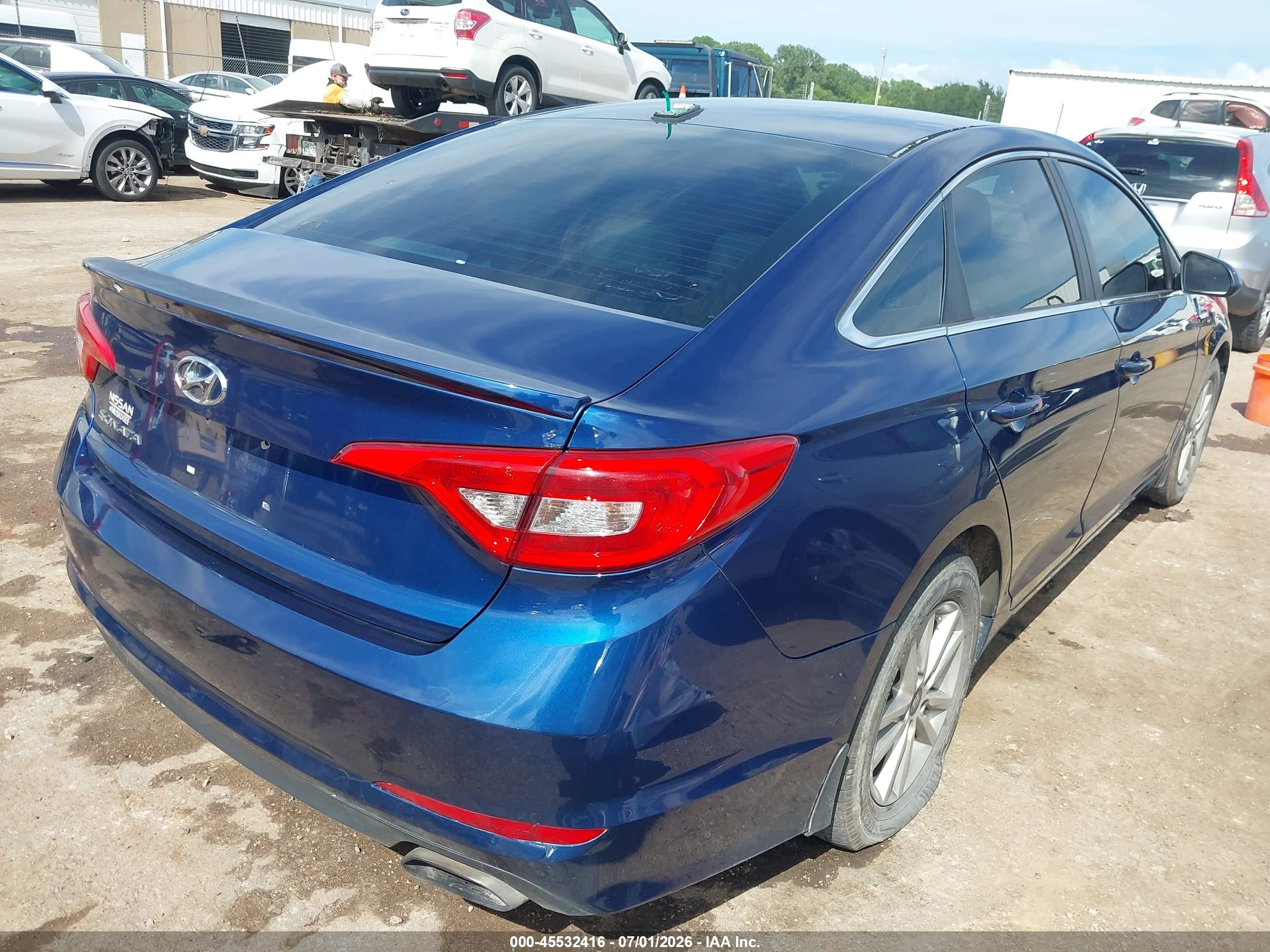 2015 Hyundai Sonata Se Blue vin: 5NPE24AFXFH224236