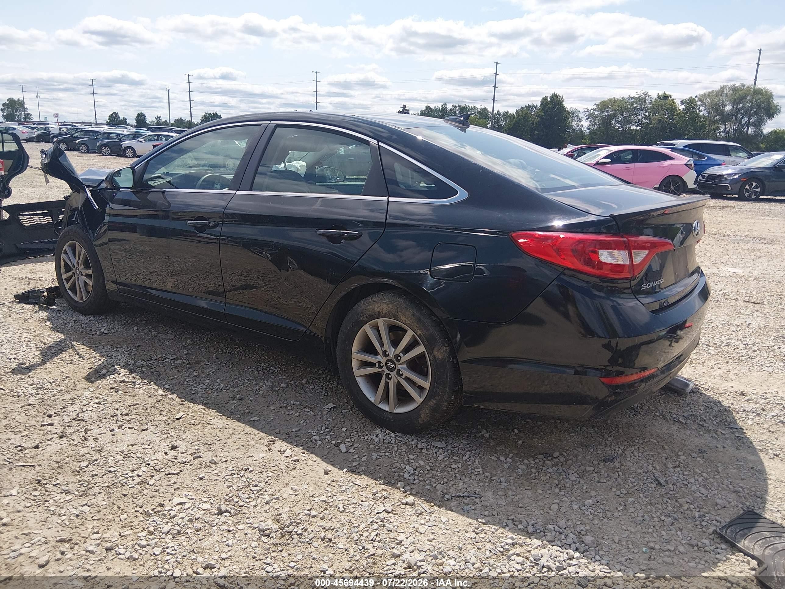 2015 Hyundai Sonata Se Black vin: 5NPE24AFXFH227105