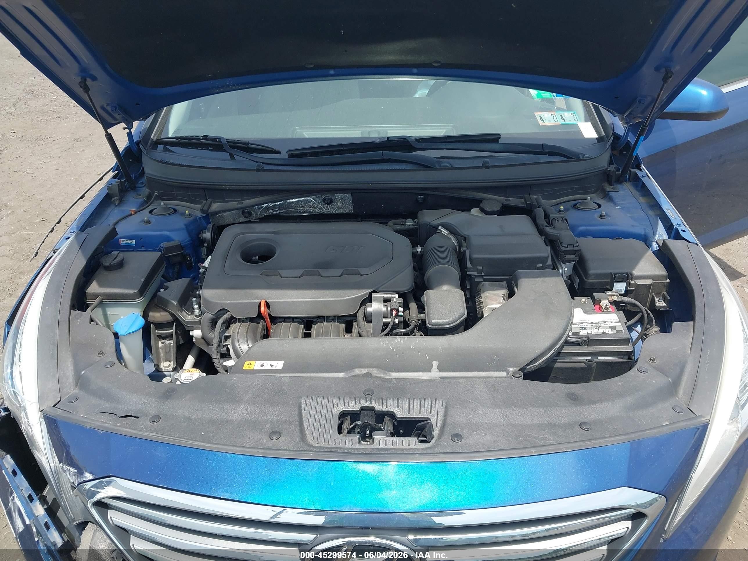 2015 Hyundai Sonata Se Синий vin: 5NPE24AFXFH231820