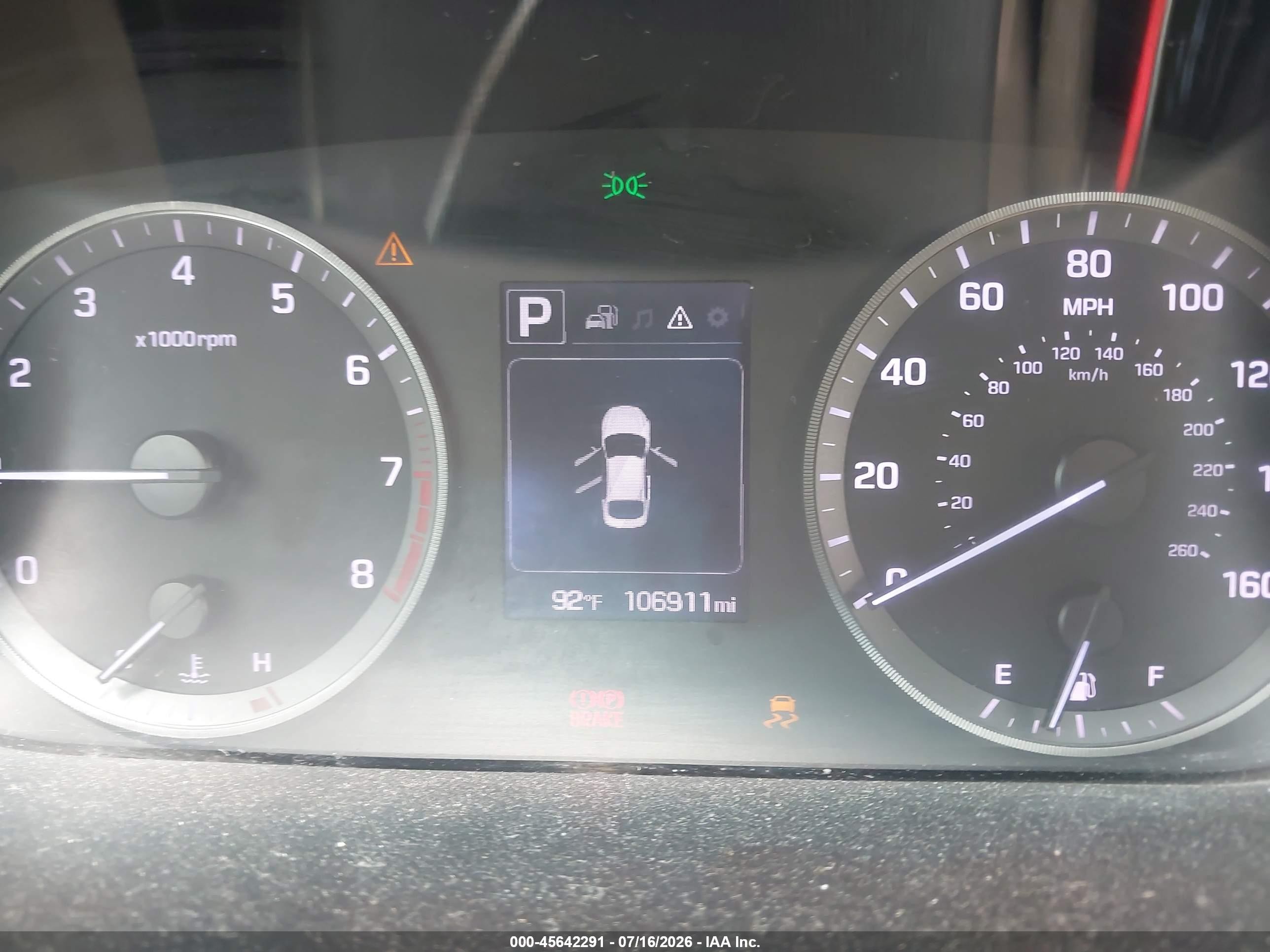 2015 Hyundai Sonata Se Gray vin: 5NPE24AFXFH234667