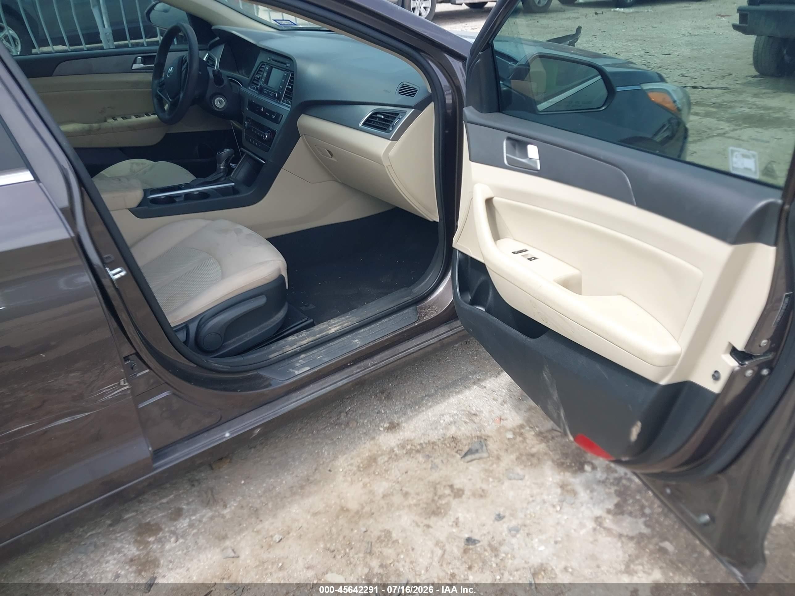 2015 Hyundai Sonata Se Gray vin: 5NPE24AFXFH234667