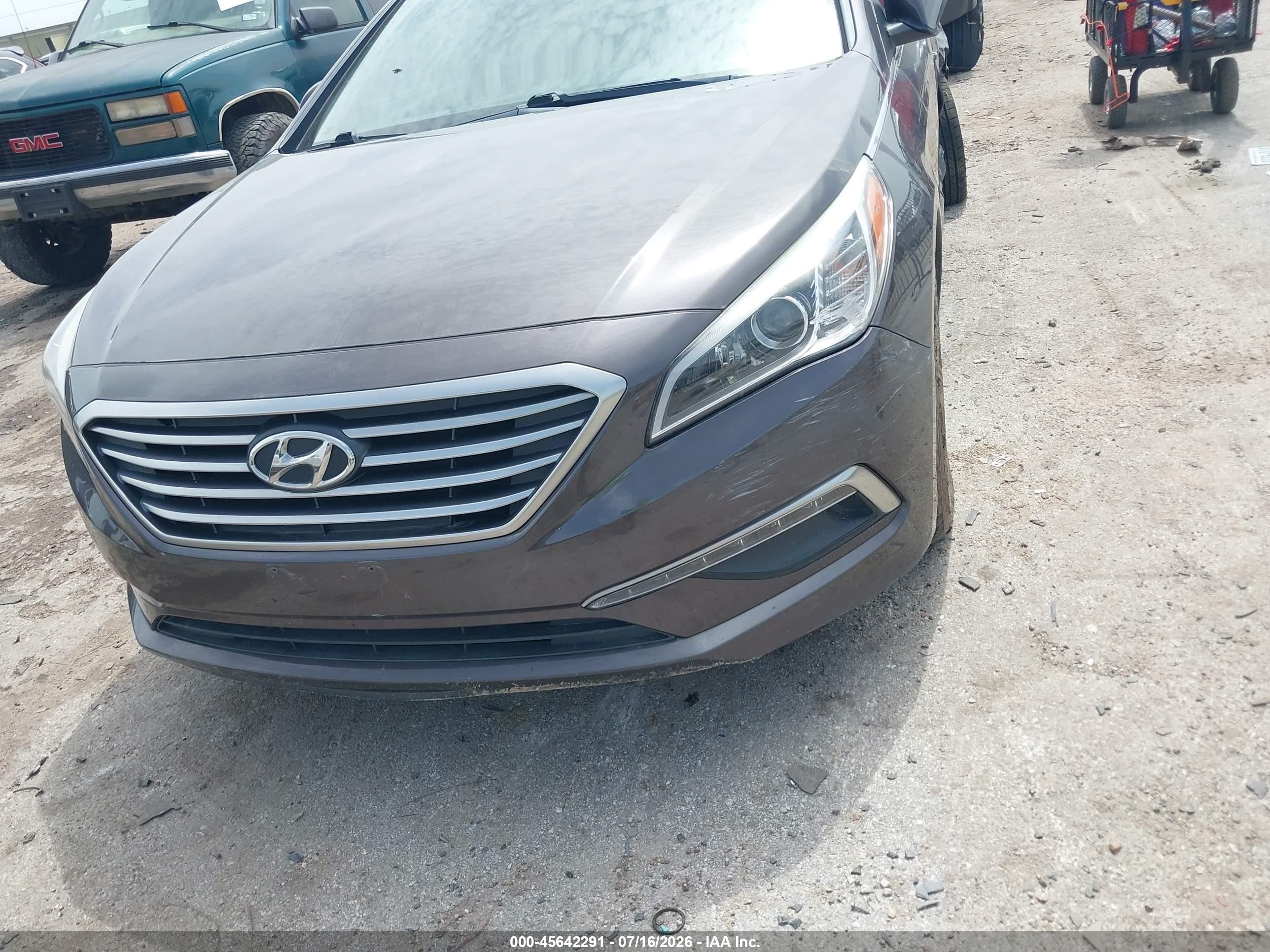 2015 Hyundai Sonata Se Gray vin: 5NPE24AFXFH234667