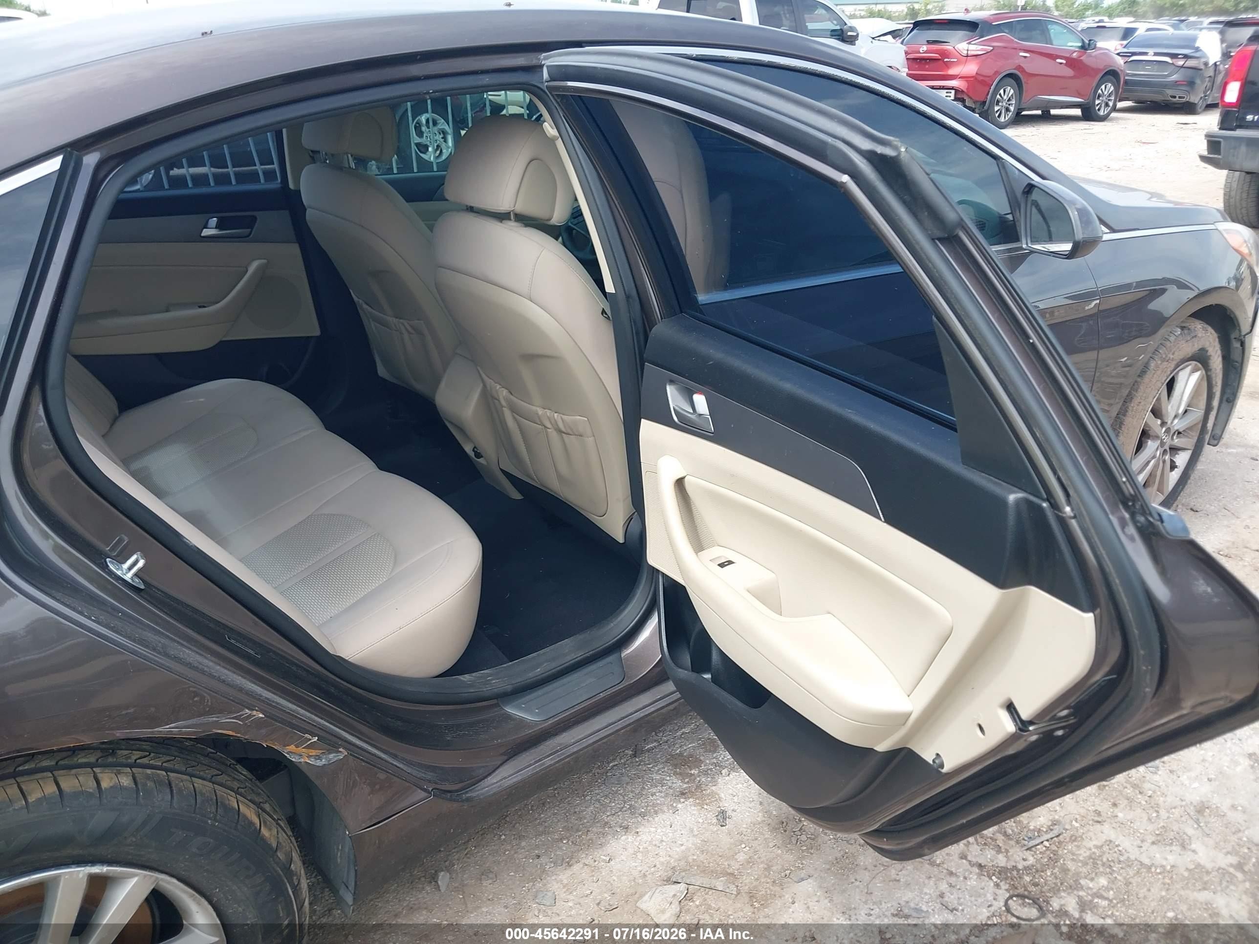 2015 Hyundai Sonata Se Gray vin: 5NPE24AFXFH234667