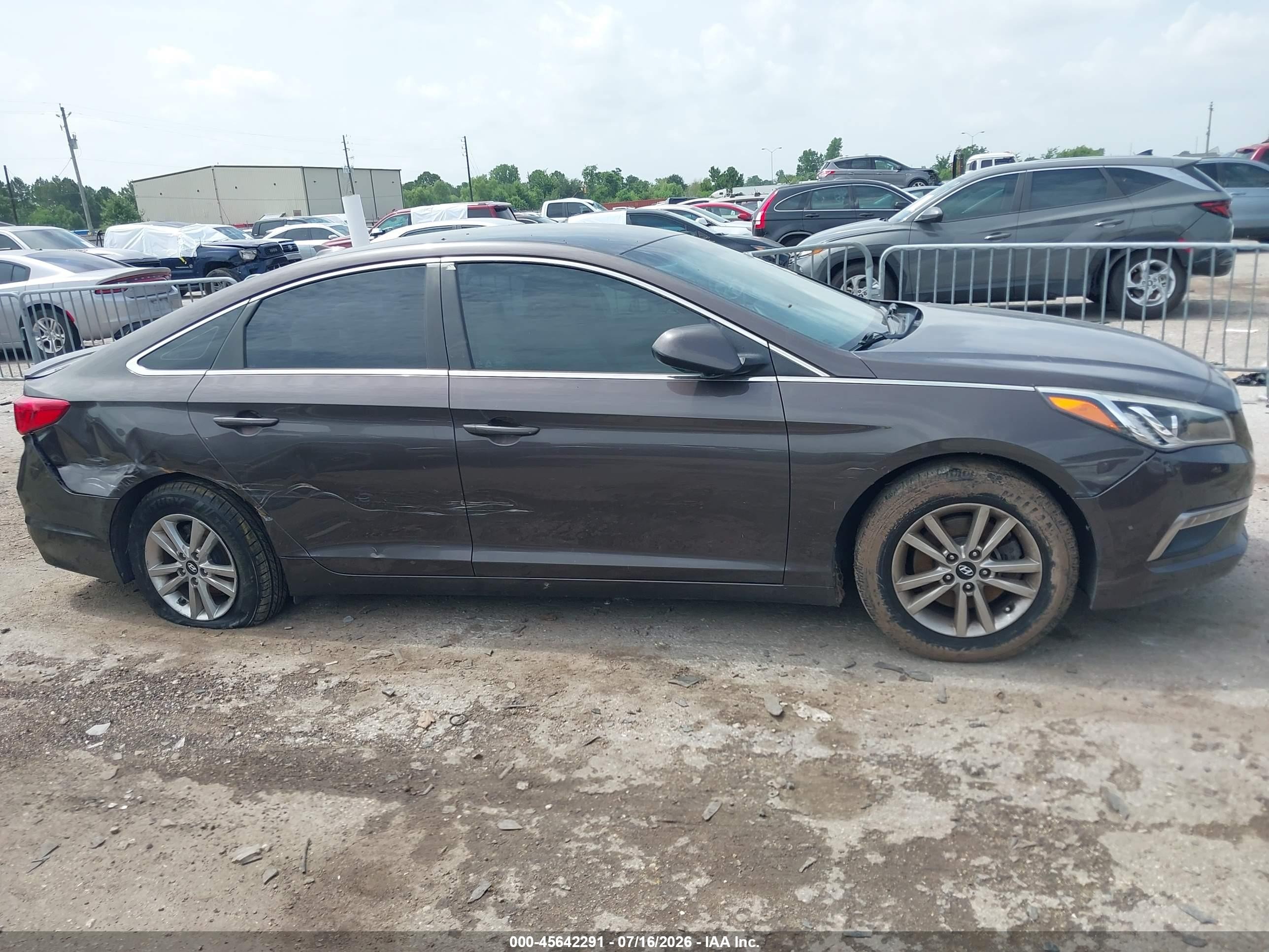 2015 Hyundai Sonata Se Gray vin: 5NPE24AFXFH234667