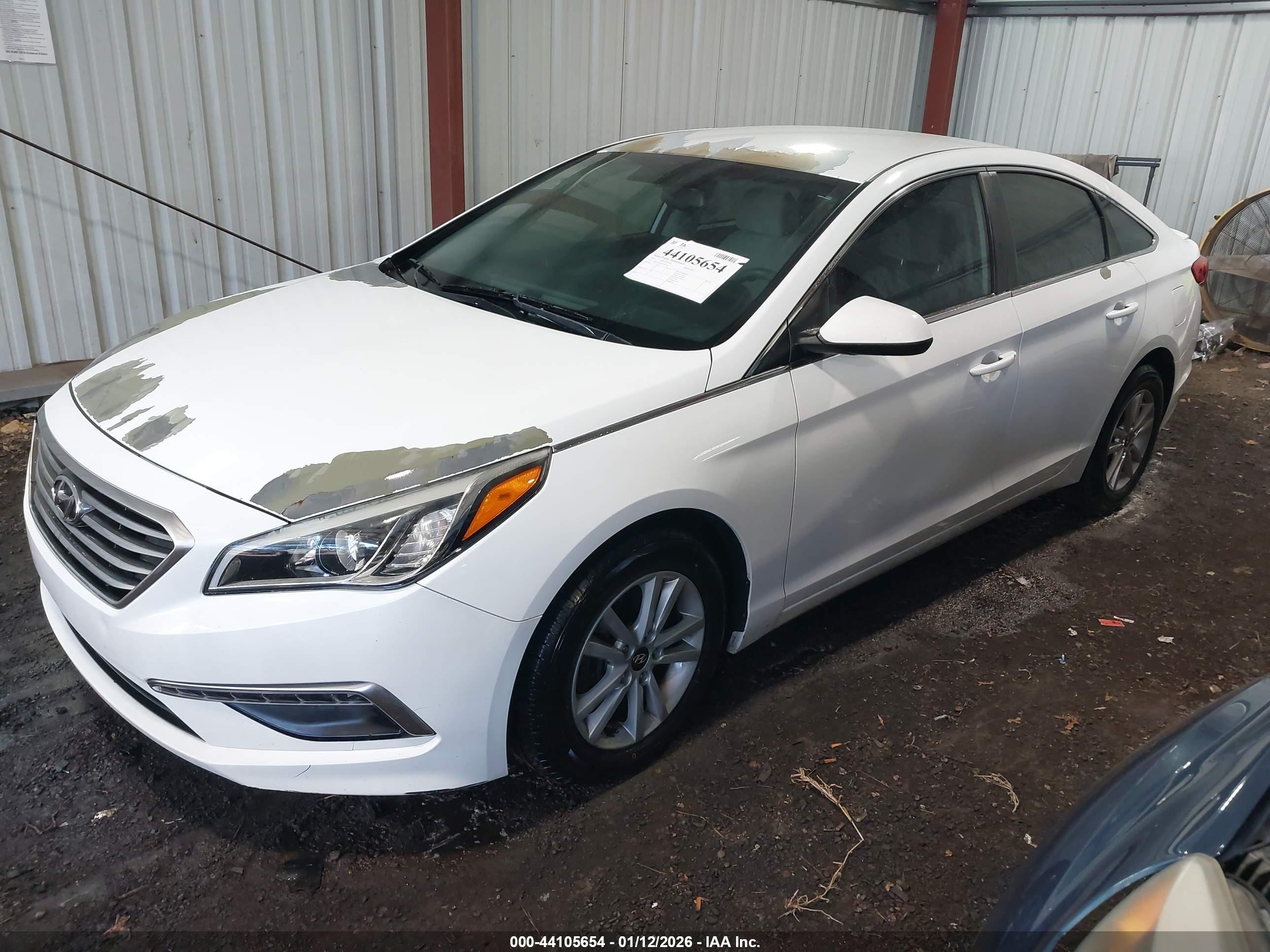 2015 Hyundai Sonata Se White vin: 5NPE24AFXFH241263