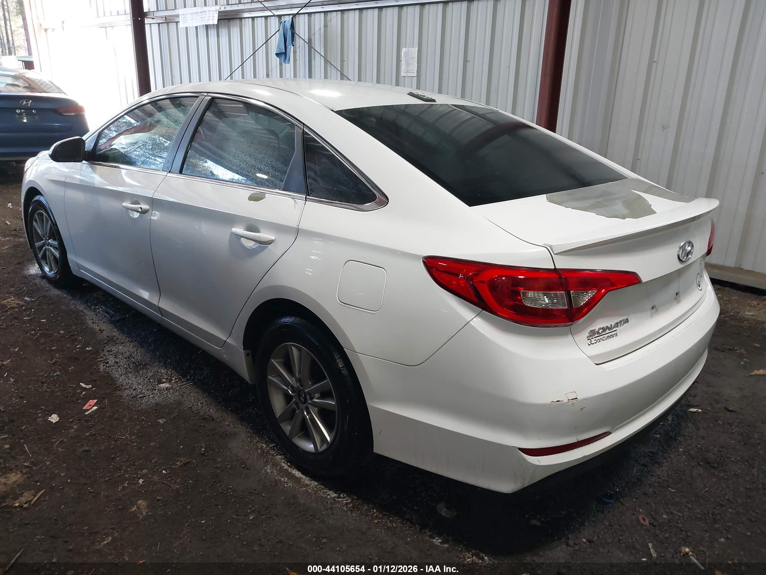 2015 Hyundai Sonata Se White vin: 5NPE24AFXFH241263