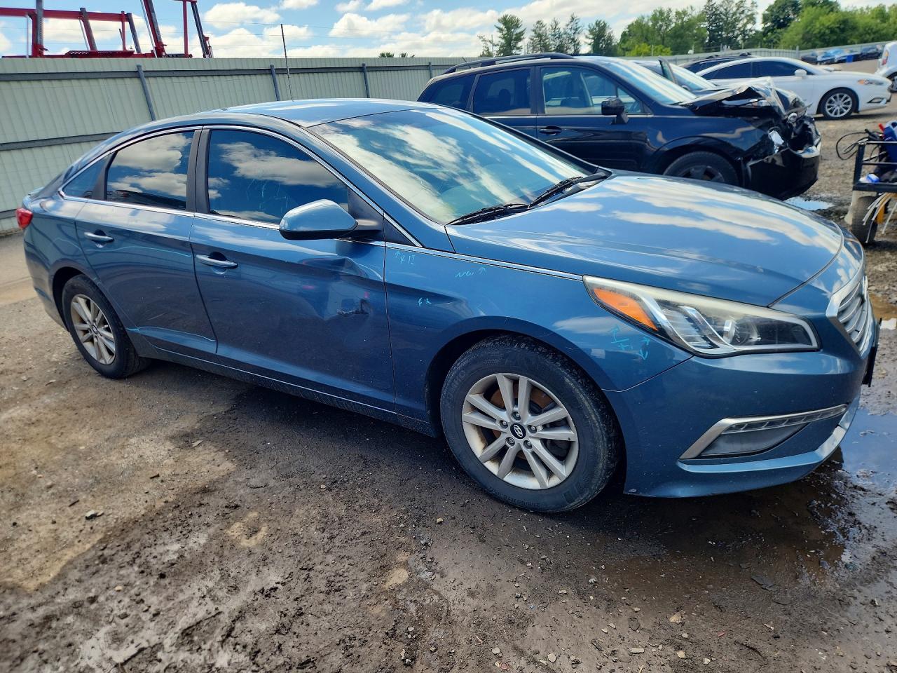 2015 Hyundai Sonata Se Blue vin: 5NPE24AFXFH243028