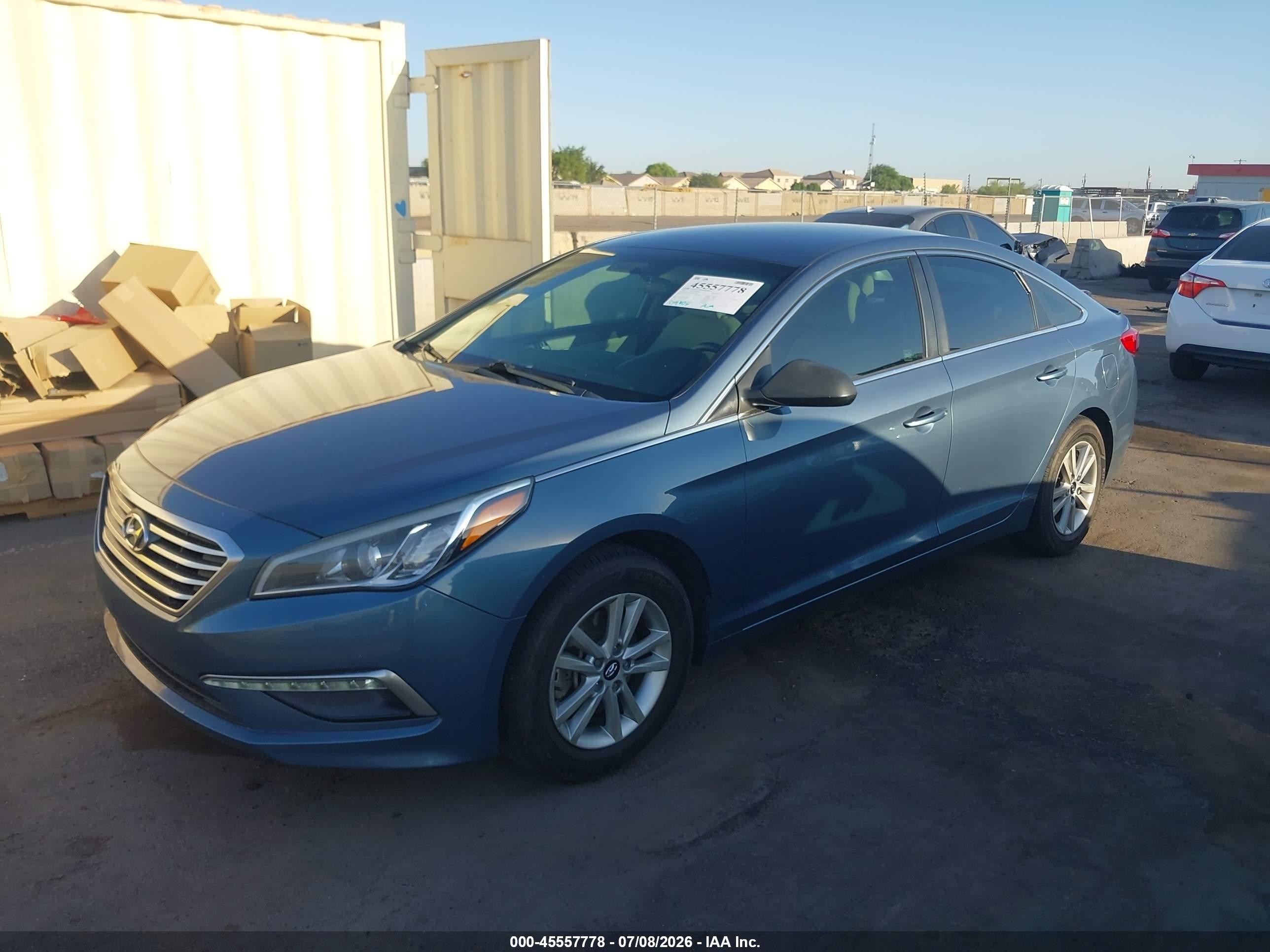 2015 Hyundai Sonata Se Blue vin: 5NPE24AFXFH249542