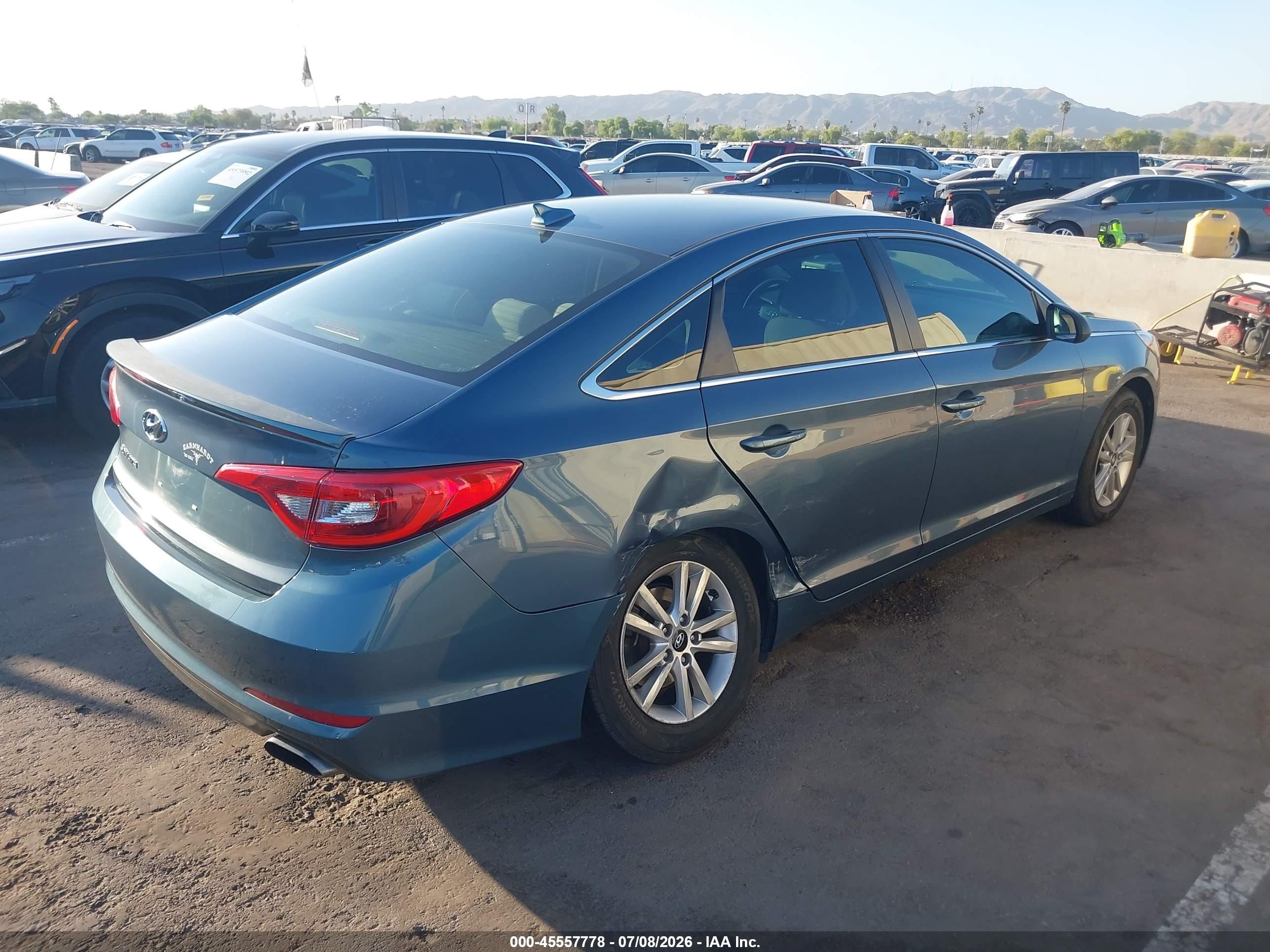 2015 Hyundai Sonata Se Blue vin: 5NPE24AFXFH249542