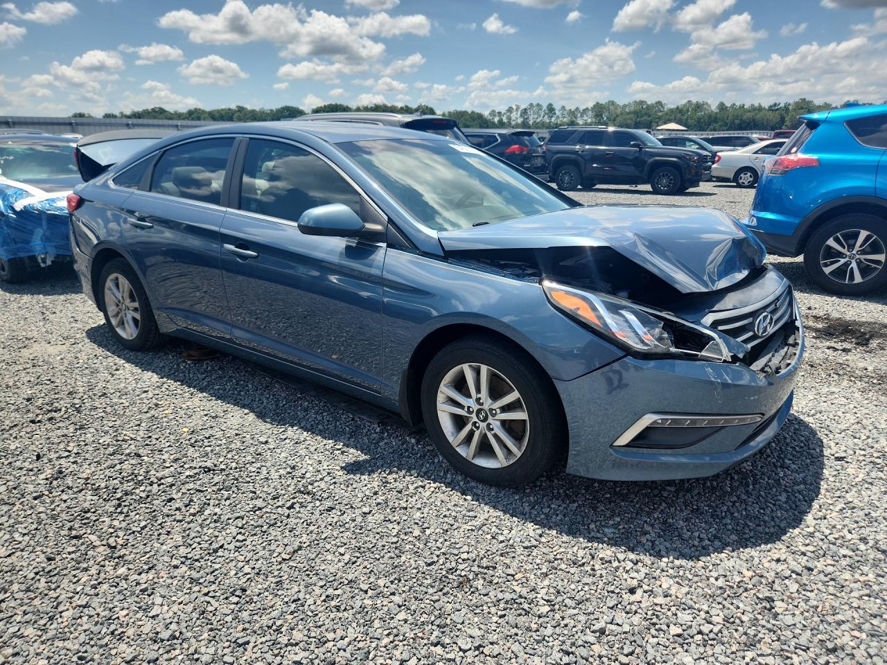 2015 Hyundai Sonata Se Blue vin: 5NPE24AFXFH260086