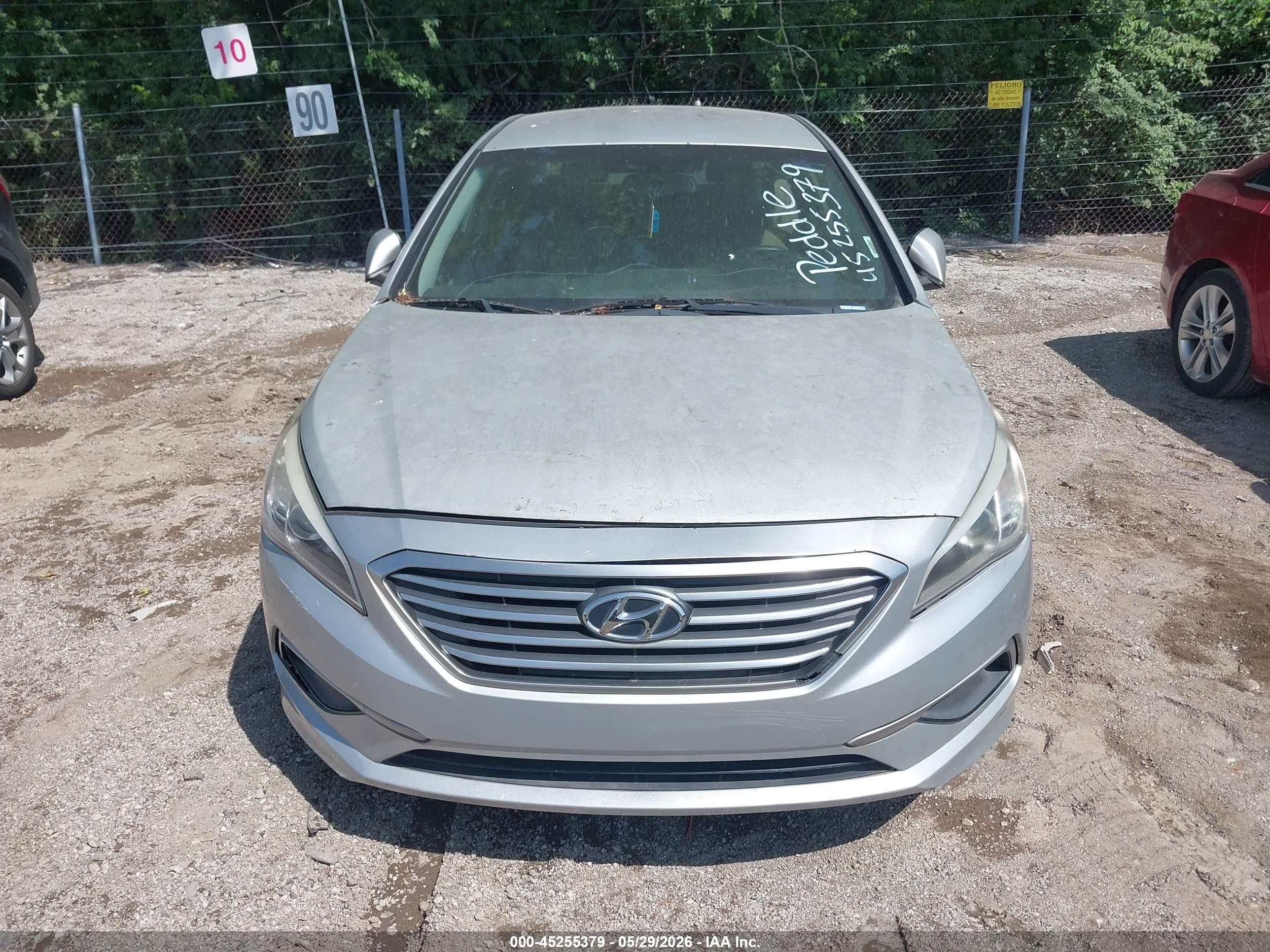 2016 Hyundai Sonata Se Серебряный vin: 5NPE24AFXGH331725