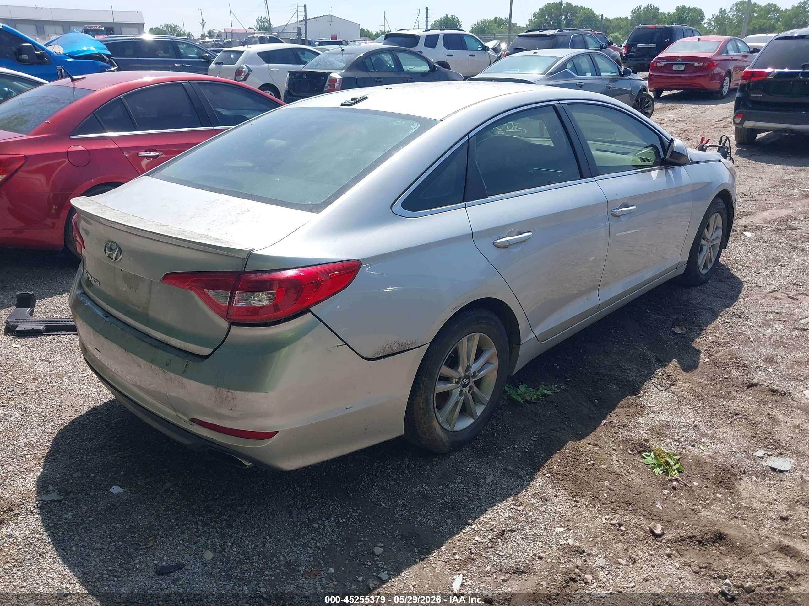 2016 Hyundai Sonata Se Серебряный vin: 5NPE24AFXGH331725
