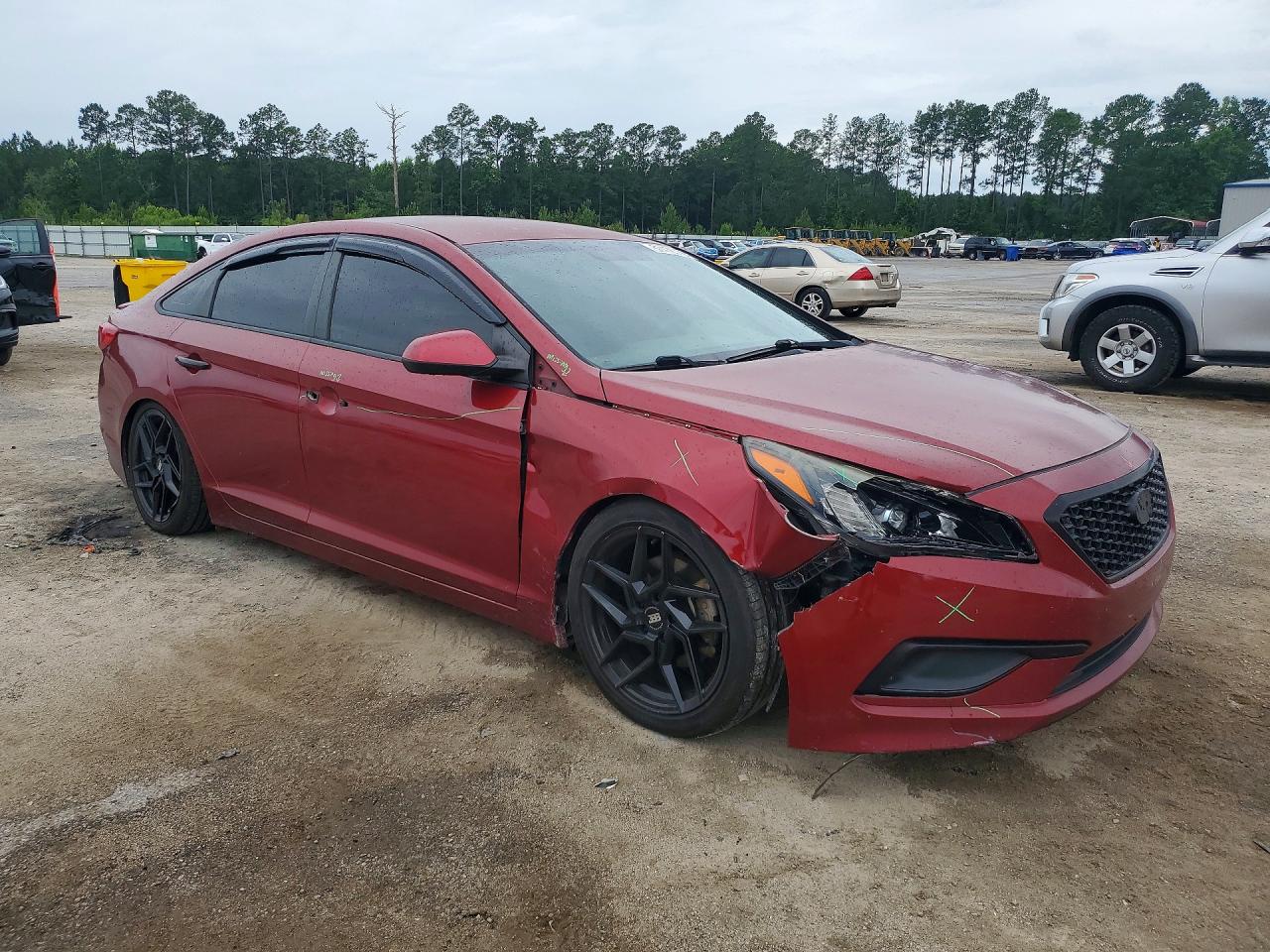 2016 Hyundai Sonata Se Burgundy vin: 5NPE24AFXGH358035