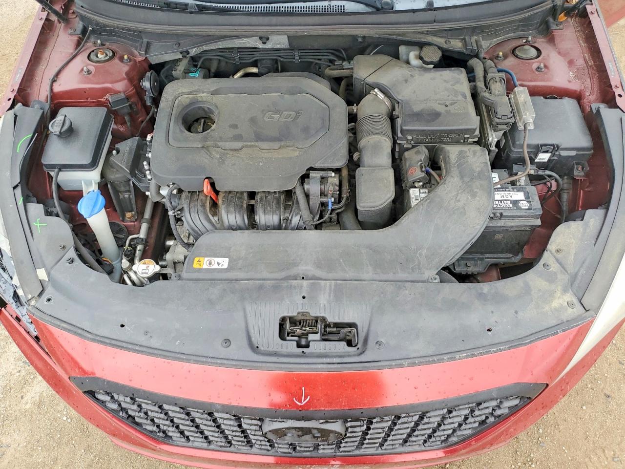 2016 Hyundai Sonata Se Burgundy vin: 5NPE24AFXGH358035