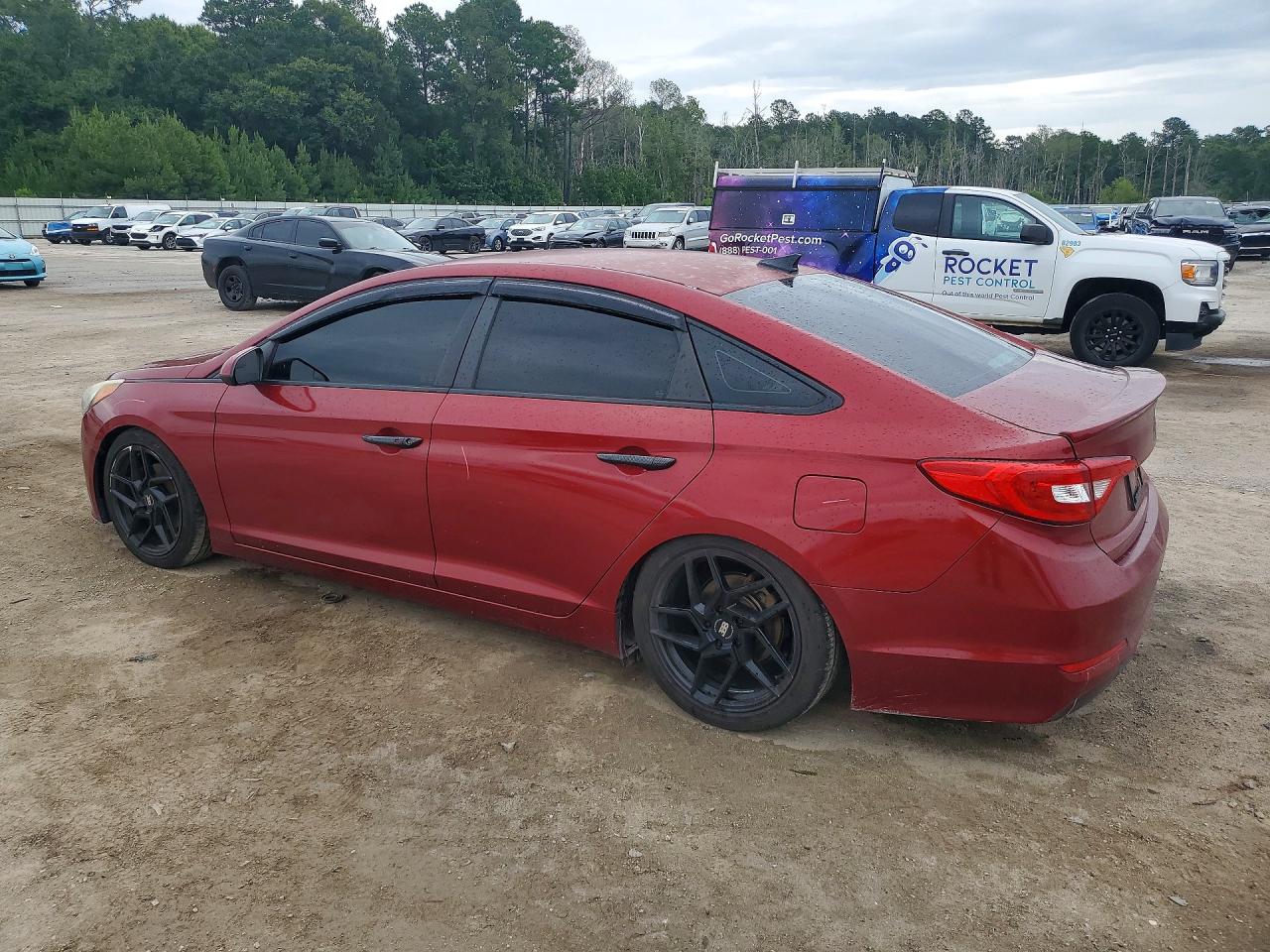 2016 Hyundai Sonata Se Burgundy vin: 5NPE24AFXGH358035