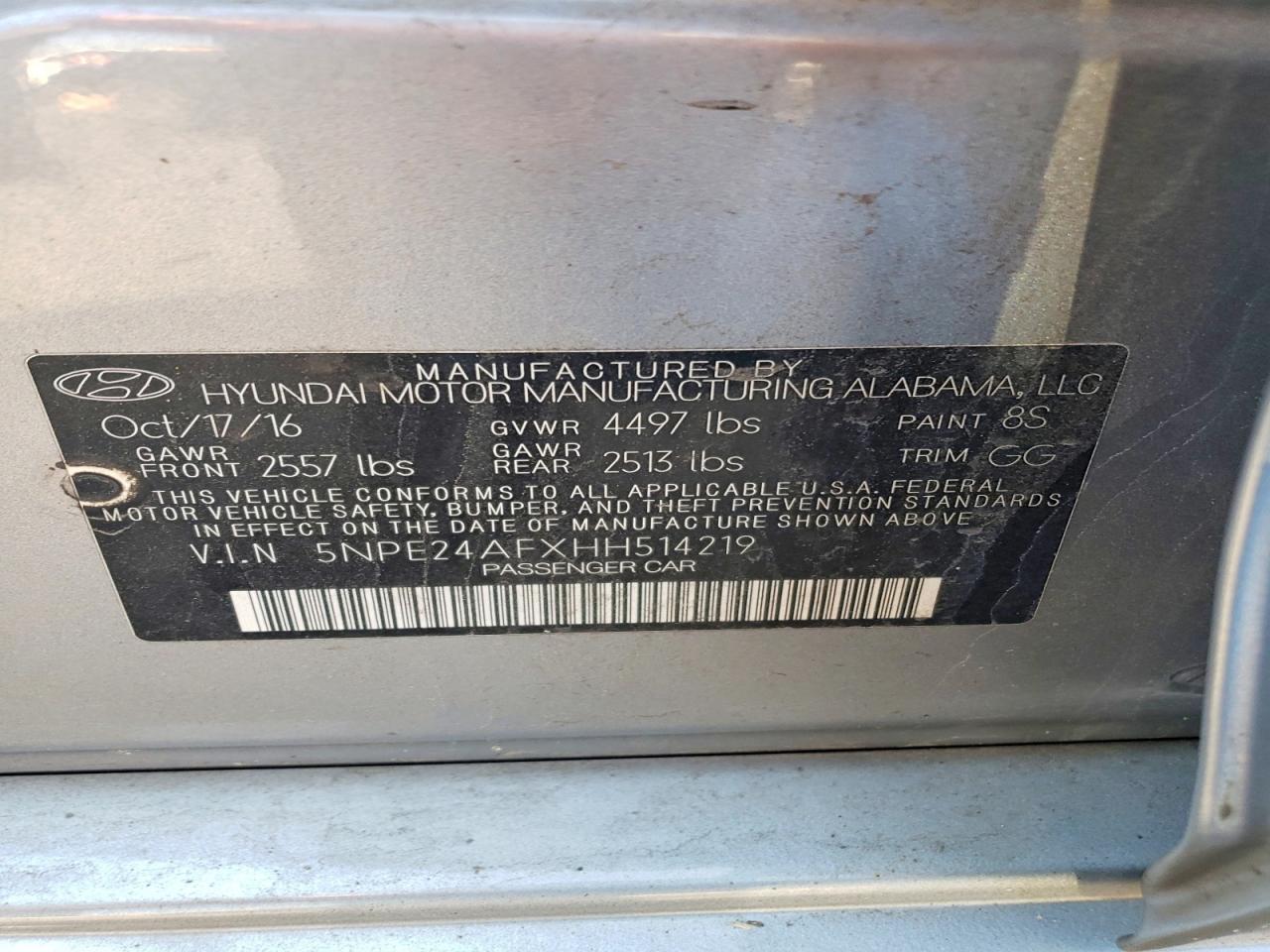 2017 Hyundai Sonata Se Серебряный vin: 5NPE24AFXHH514219