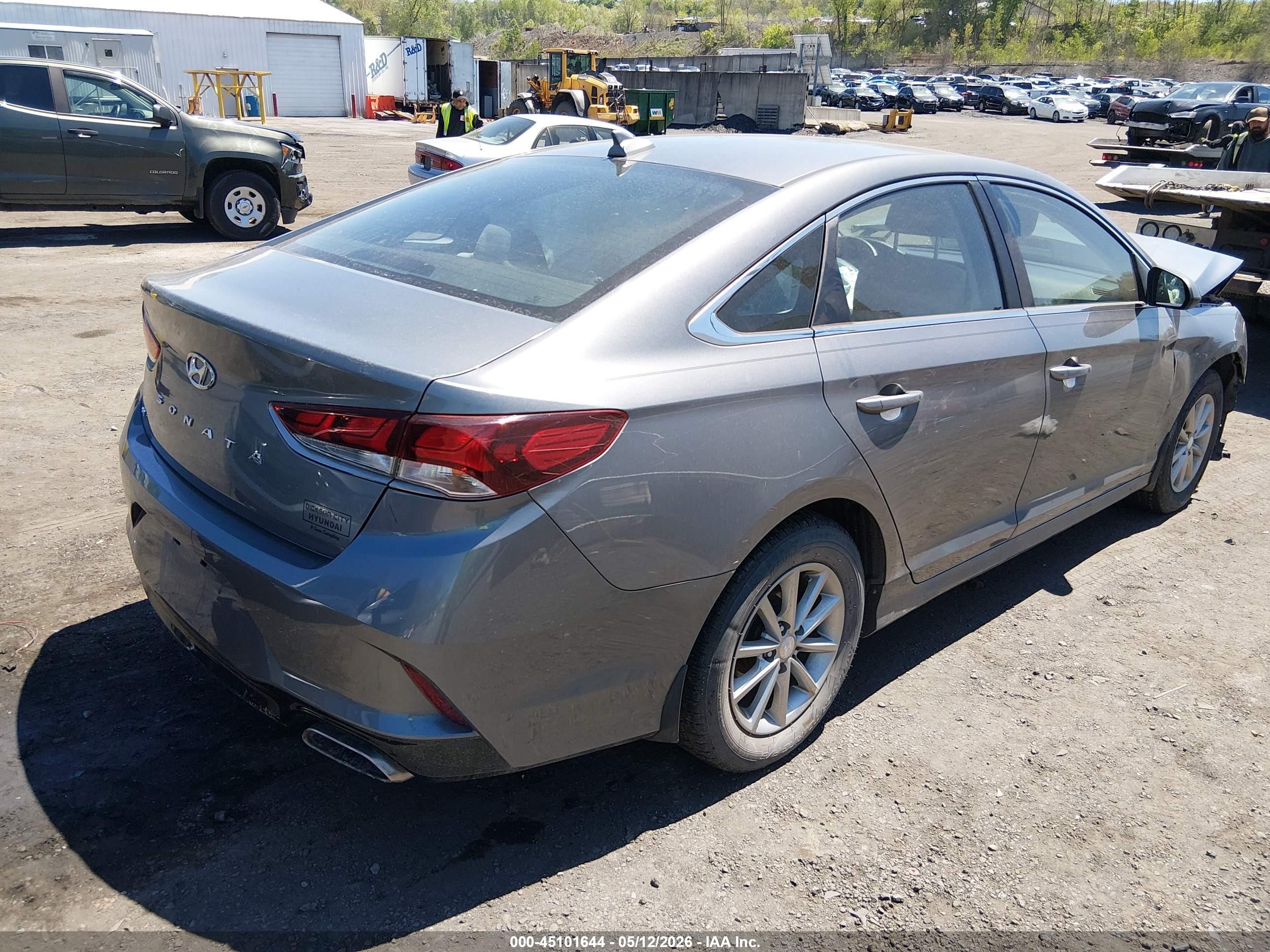 2019 Hyundai Sonata Se Gray vin: 5NPE24AFXKH743393