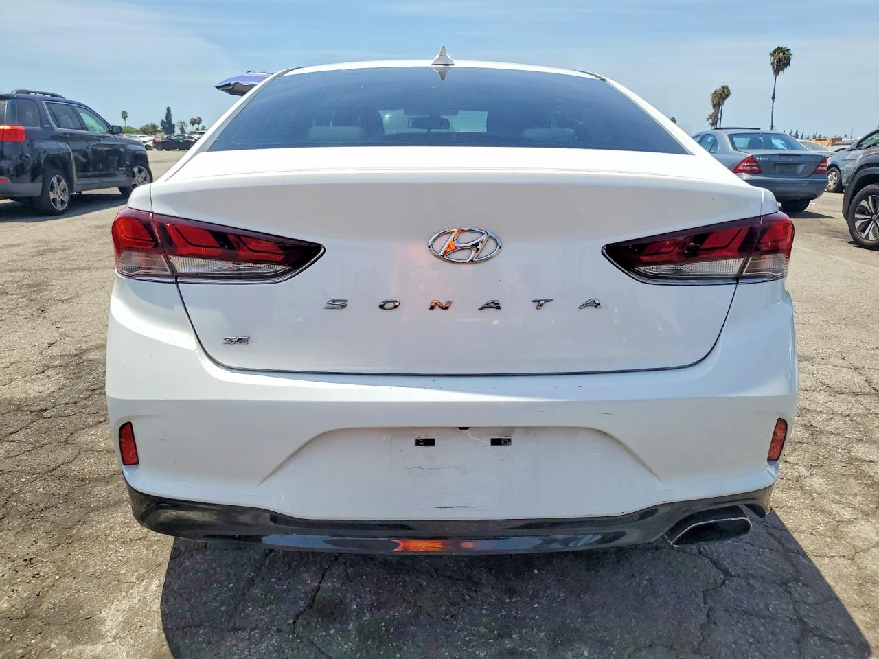2019 Hyundai Sonata Se White vin: 5NPE24AFXKH778354
