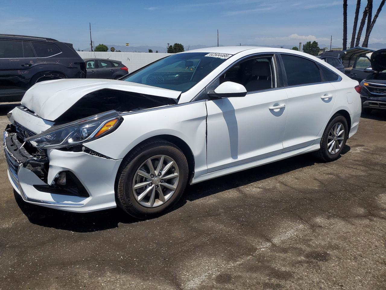 2019 Hyundai Sonata Se White vin: 5NPE24AFXKH778354