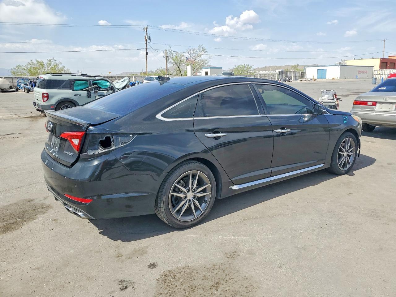 2015 Hyundai Sonata Sport 2.0t Black vin: 5NPE34AB0FH044919